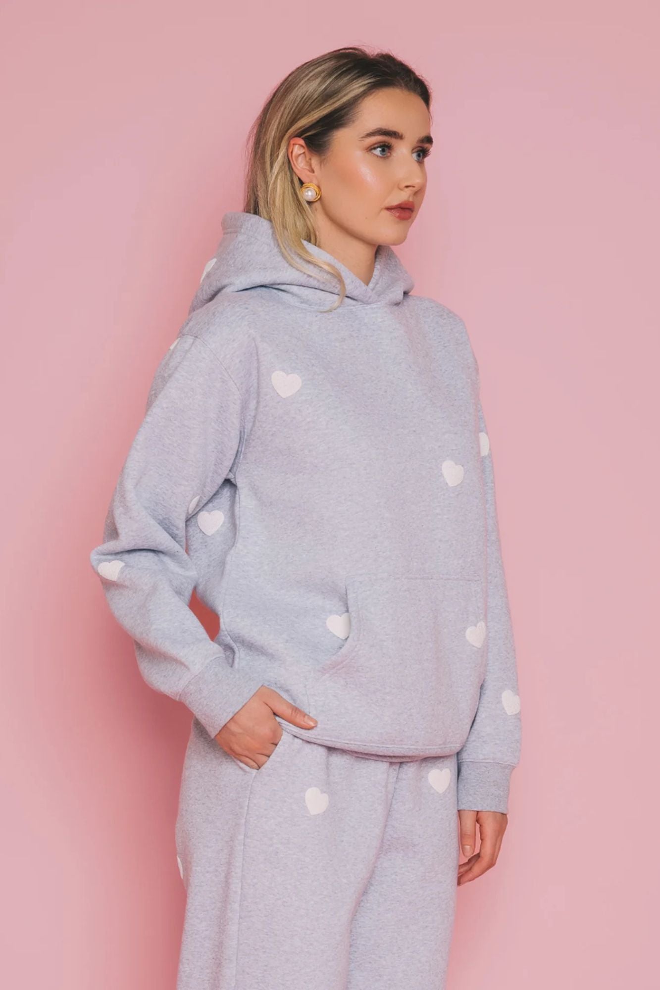 All Over Heart Classic Hoodie