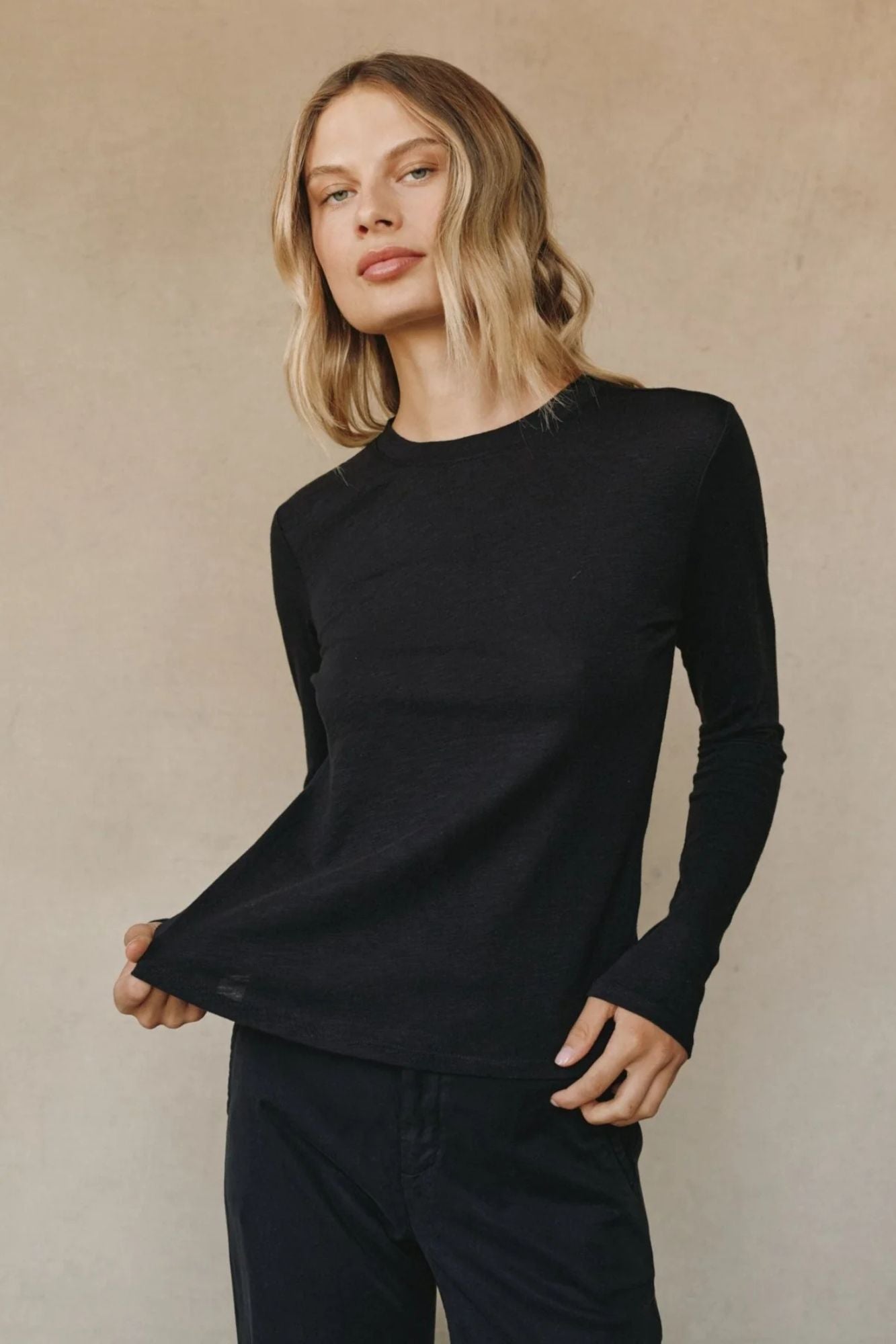 Long Sleeve Crew Neck Tee