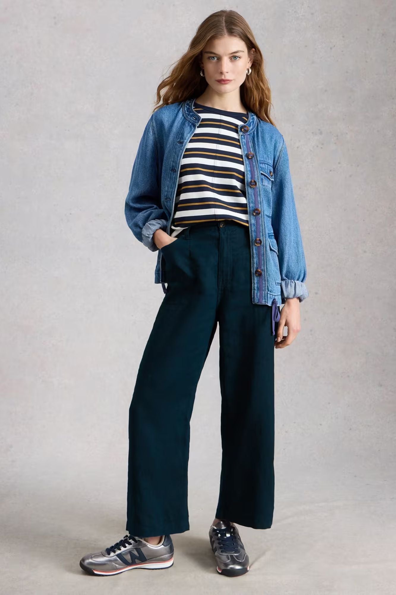 Tia Linen Wide Leg Crop