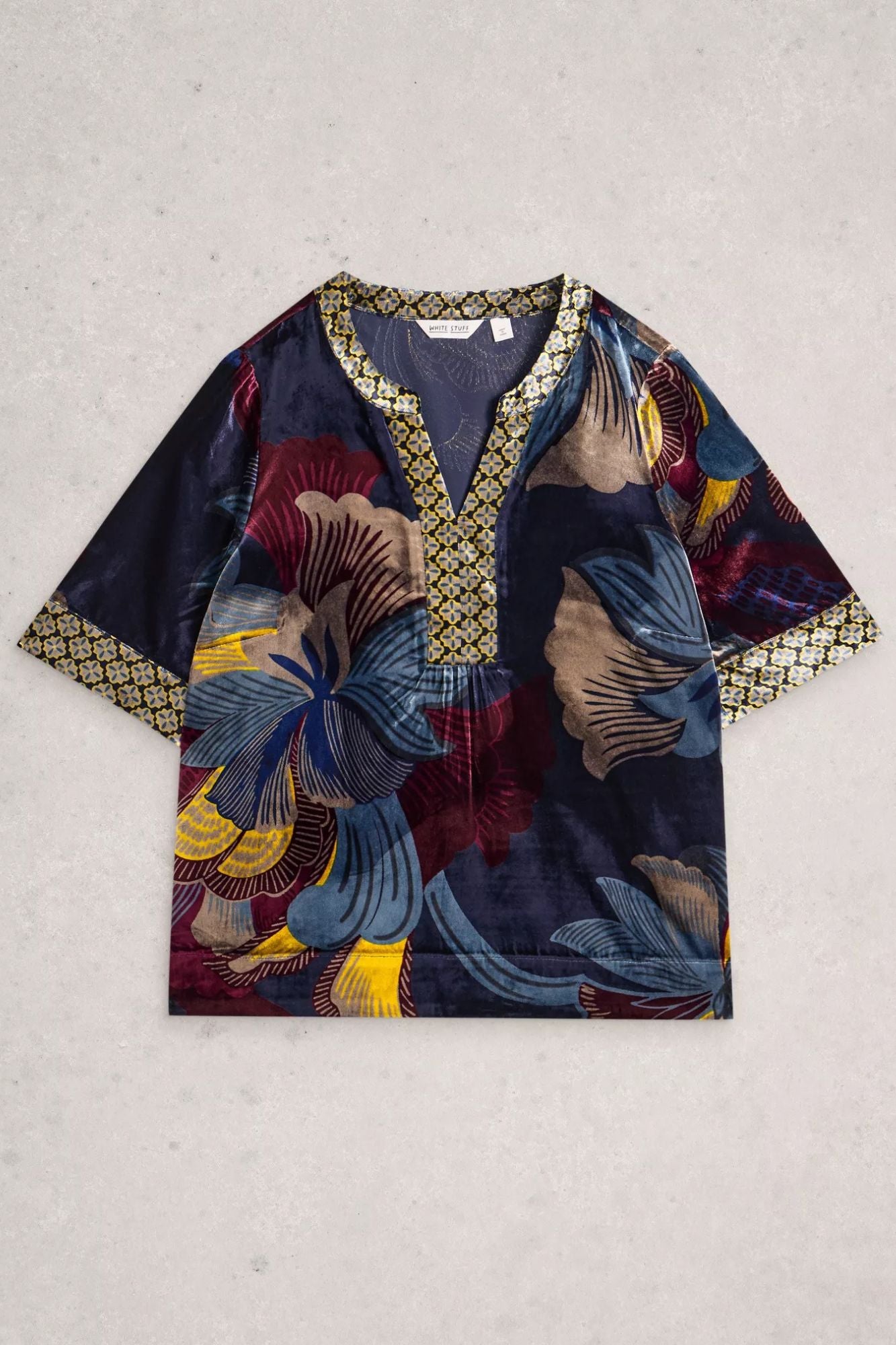 Ash Velvet Top