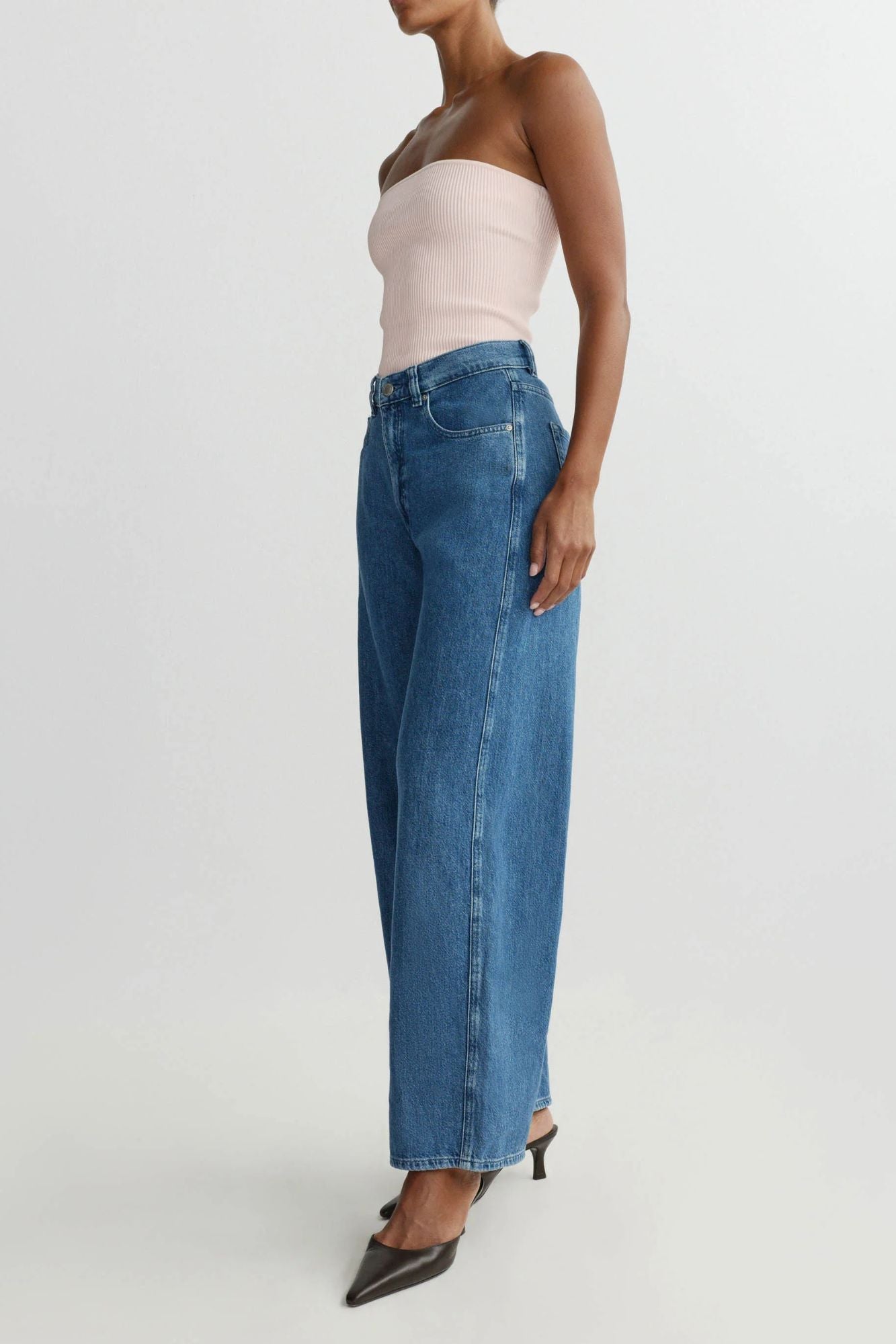 Taylor Relaxed Barrel High Rise Jeans