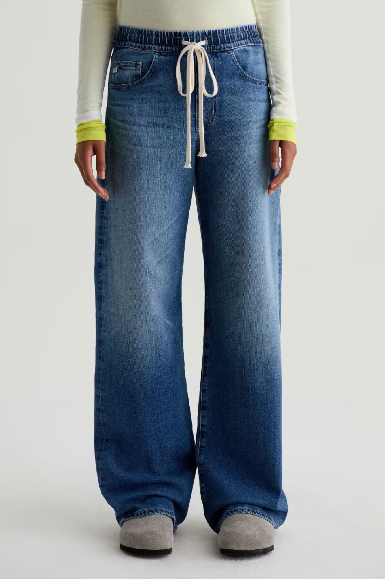 Adria Cinched Low-Rise Wide Leg