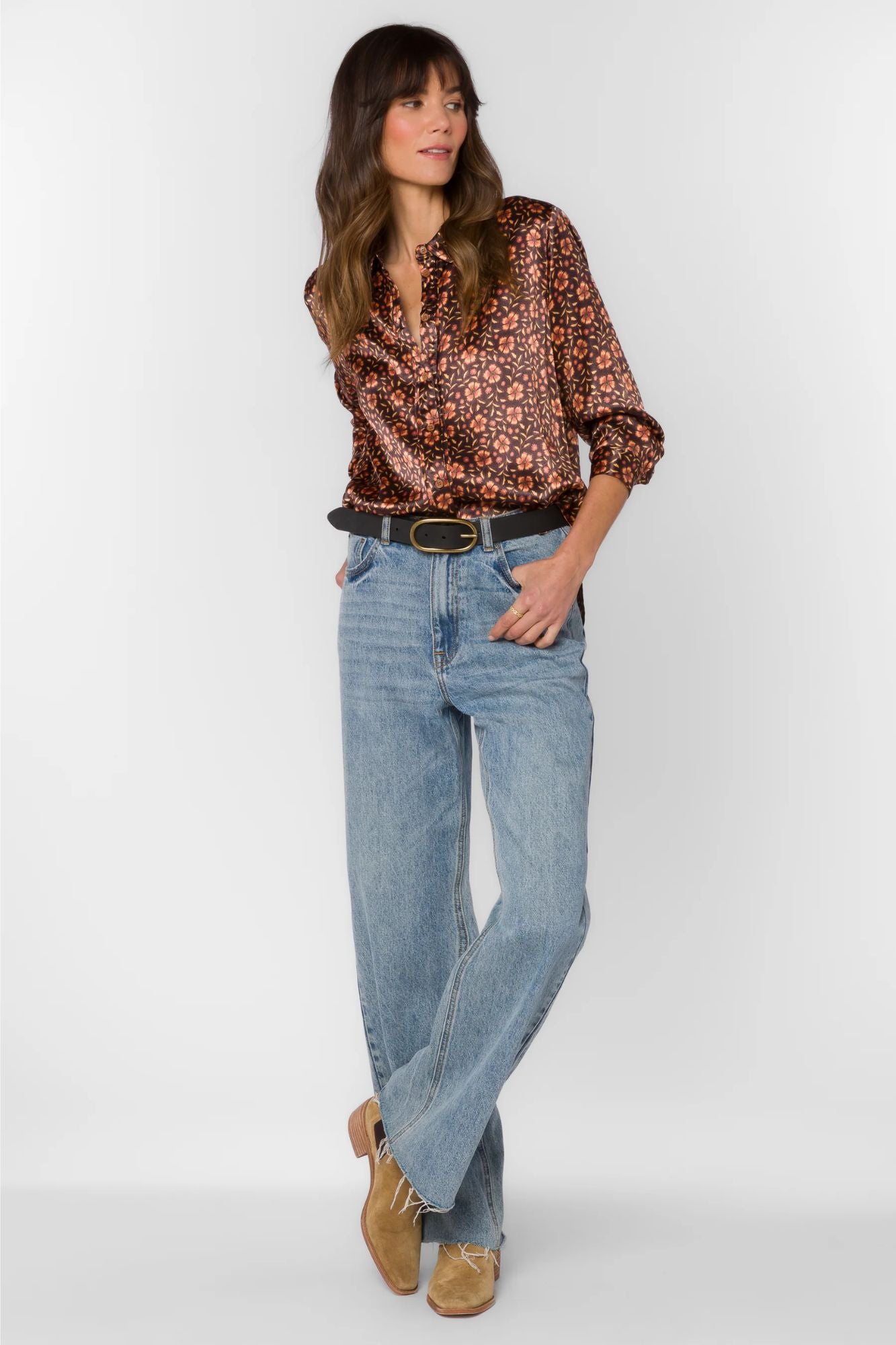Holden Brown Pansy Top