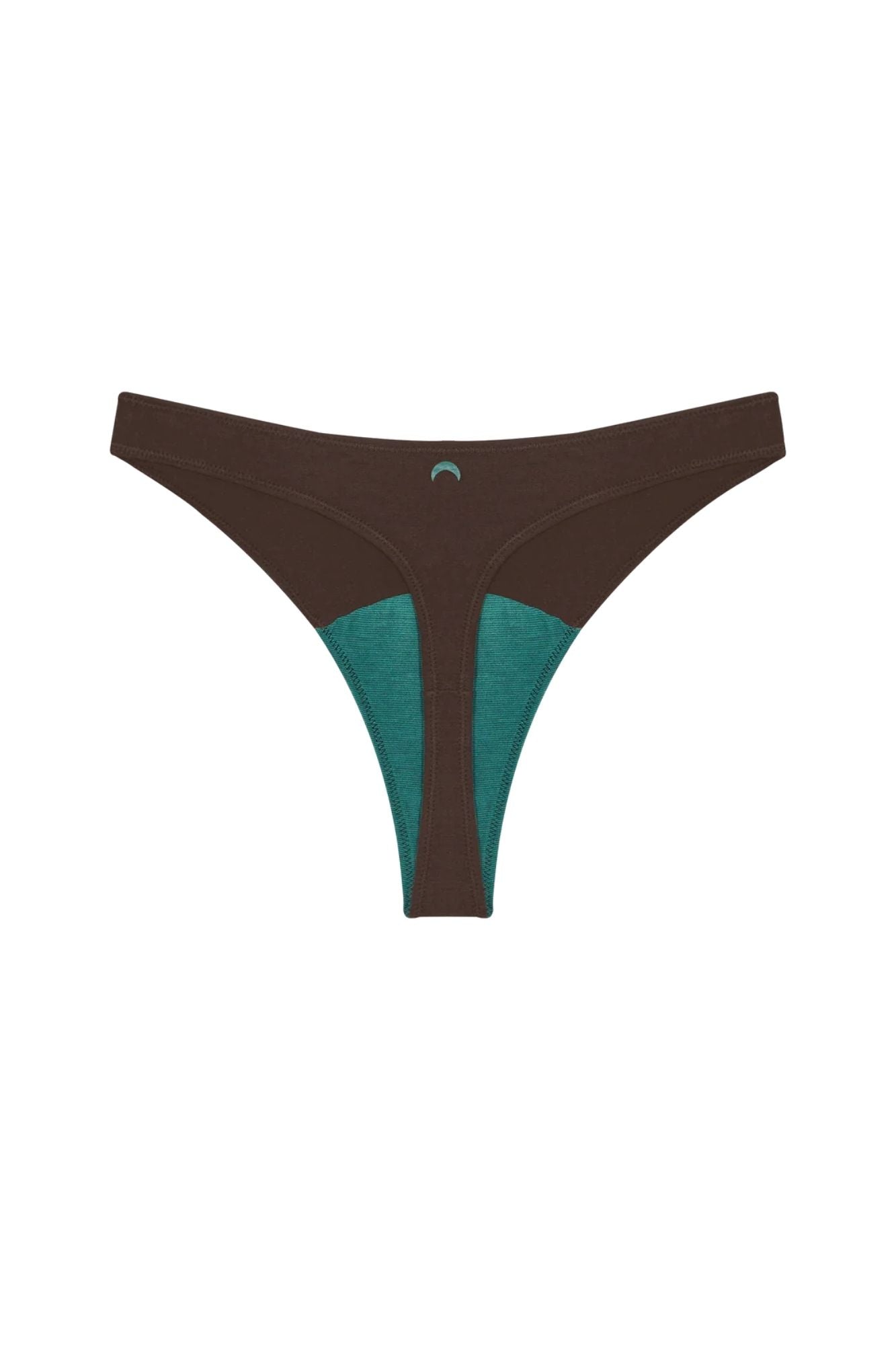 High Rise Thong Mineral Undies | Brown