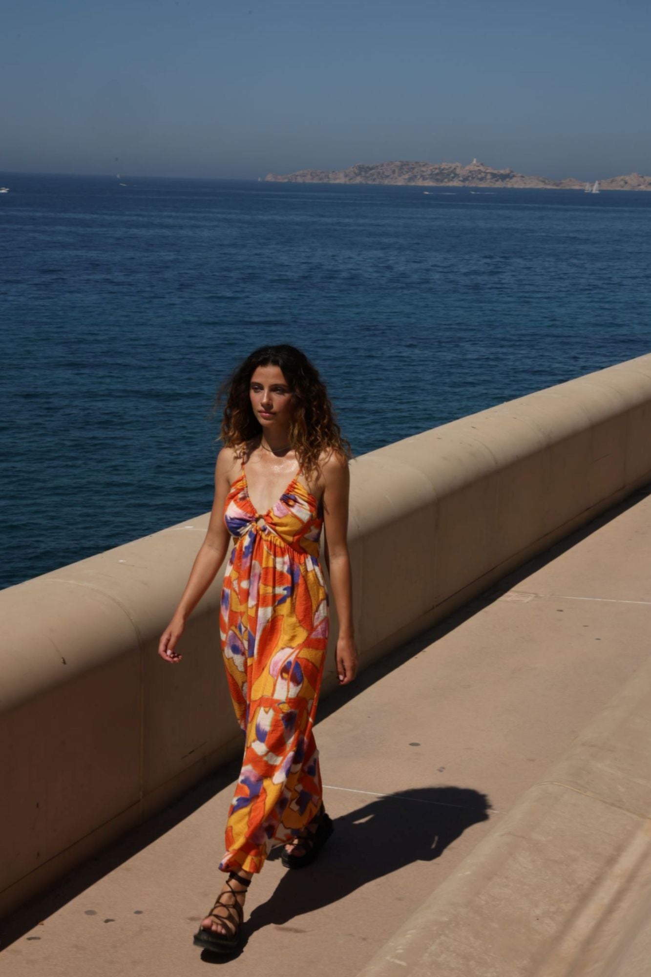 Long Printed Dress