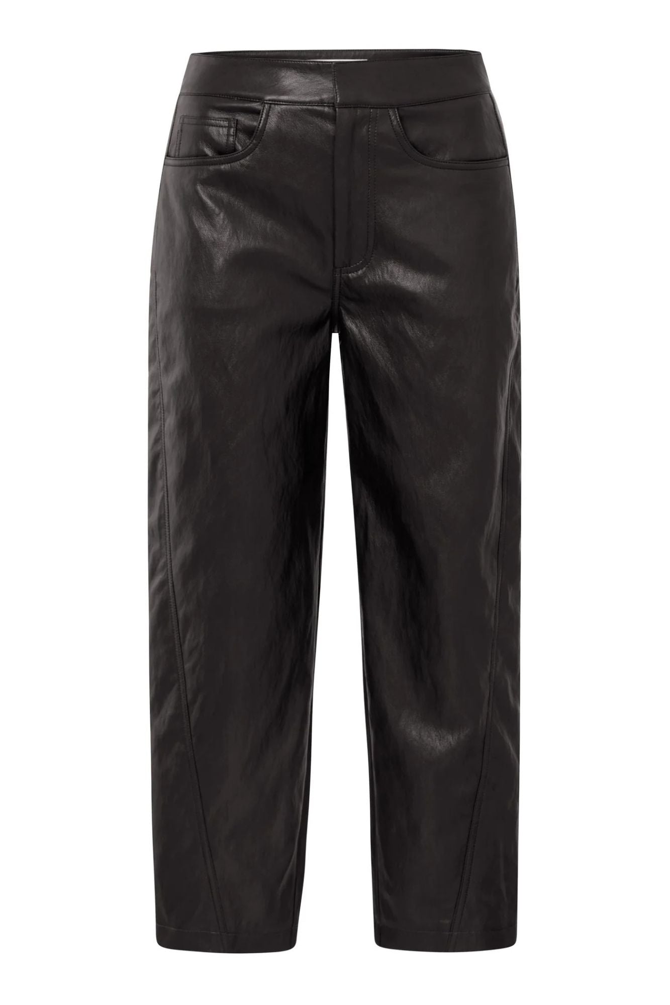 Faux Leather Carrot Fit Trouser
