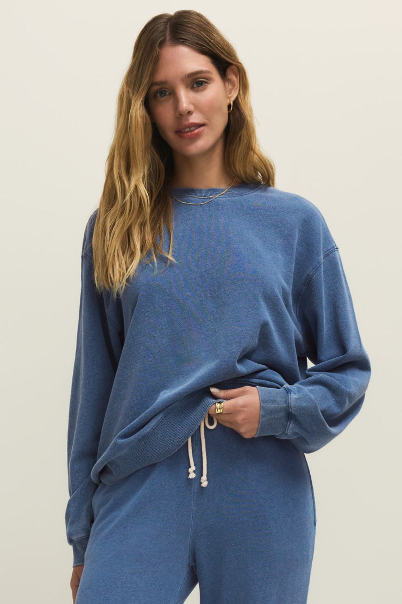 Boyfriend Denim Sweatshirt