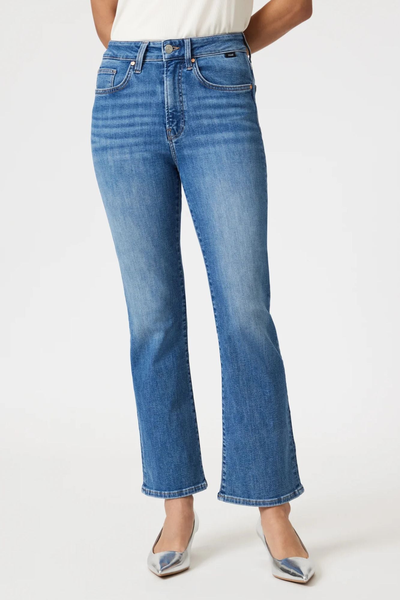 Anika Cropped Flare Jeans