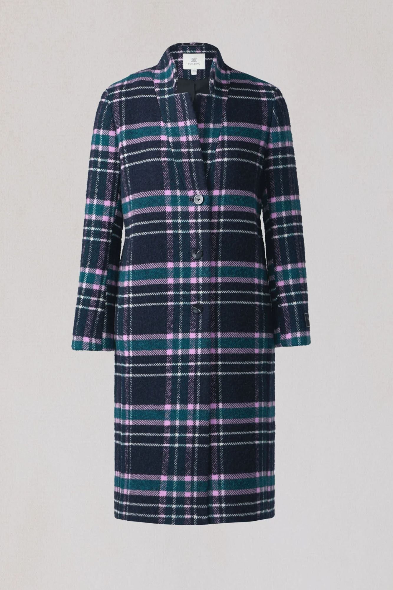 Diane Plaid Midi Coat