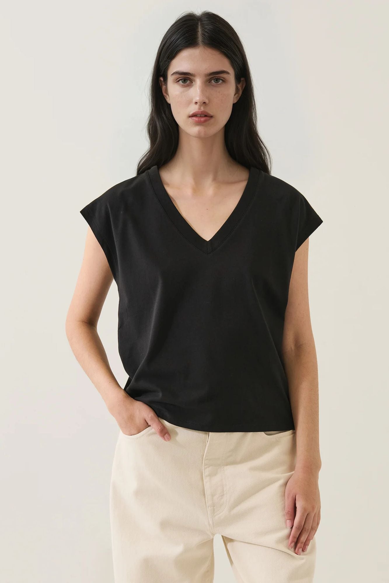 Iconic V-Neck Dolman Tee