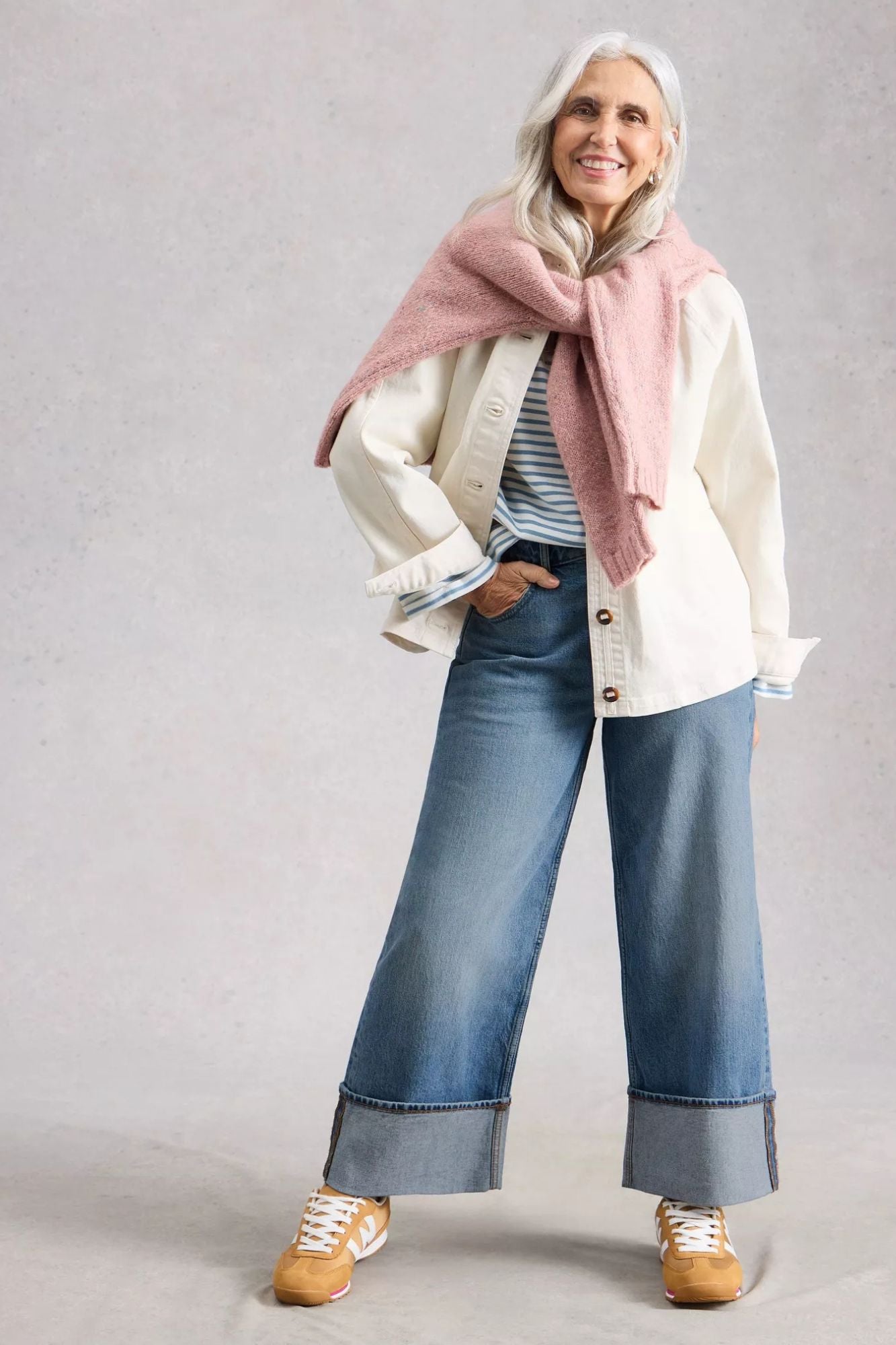 Bailey Straight Turn Up Jean