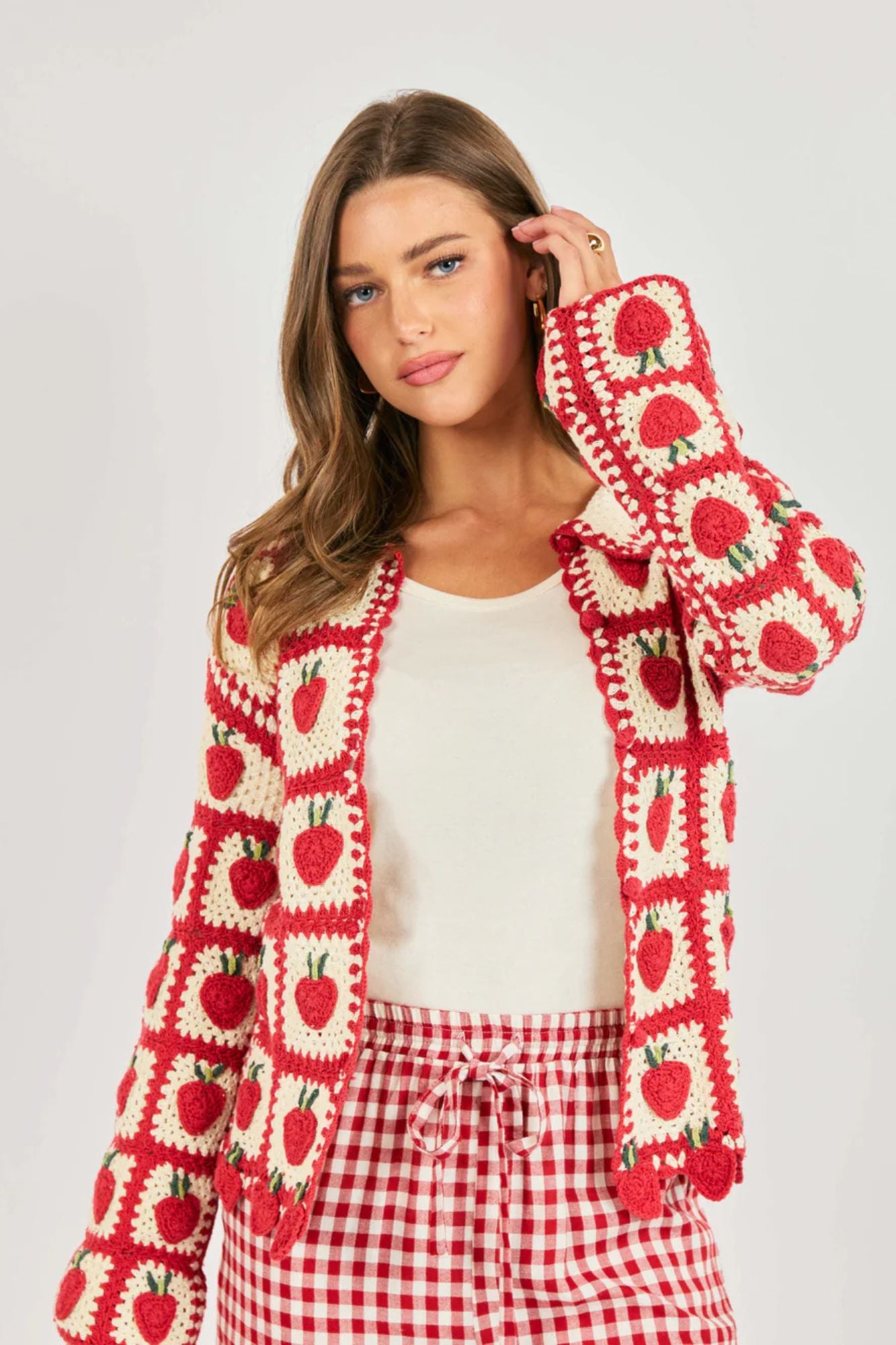Berrylicious Crochet Cardi