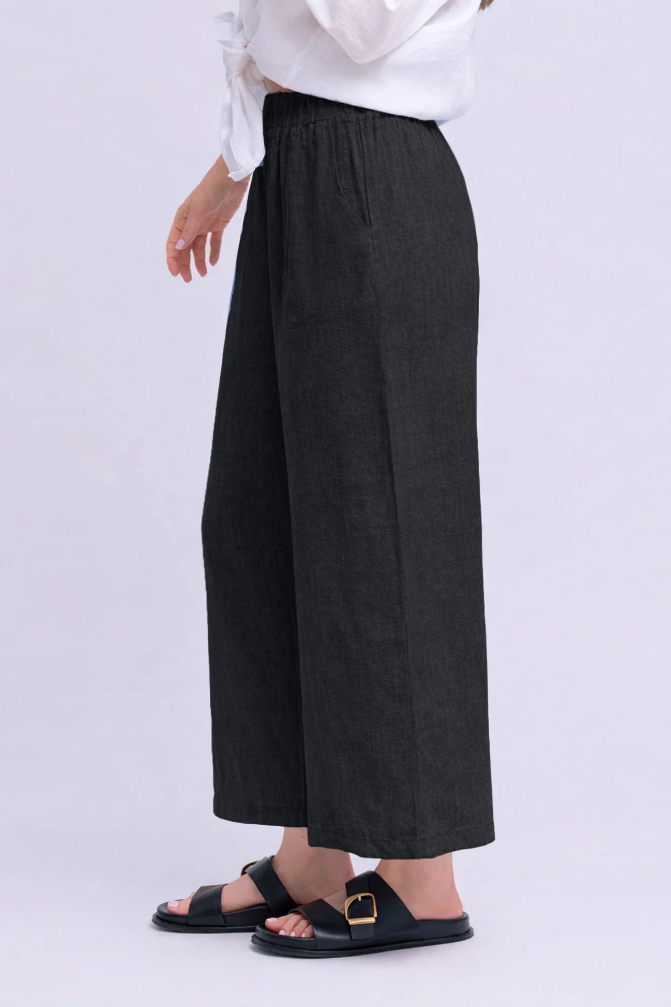Linen Capri Pants
