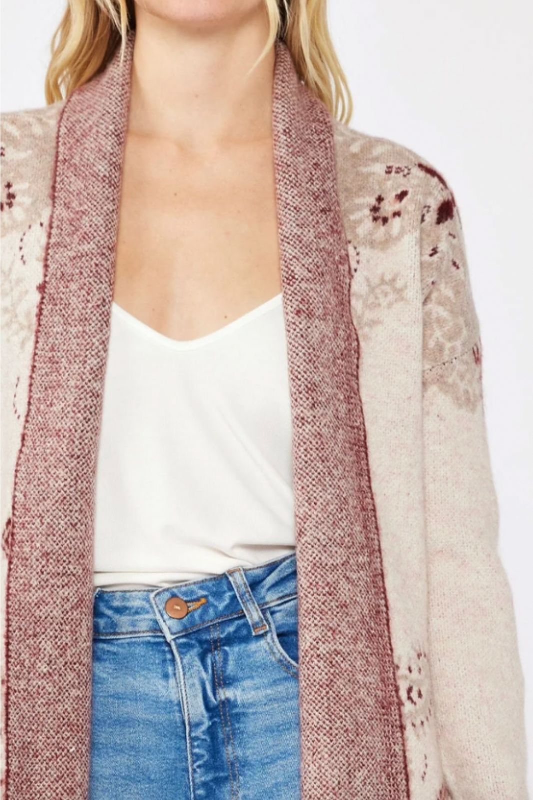 Printed Cardigan