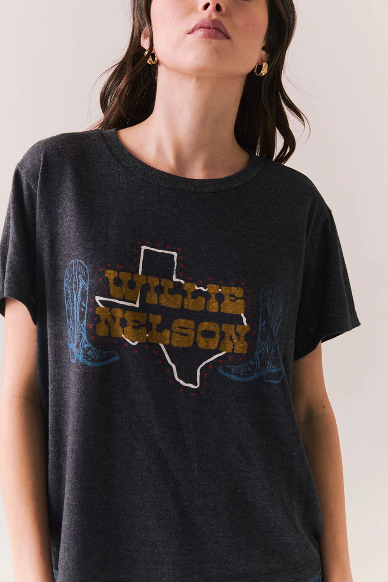 Willie Nelson Texas Boots Tee