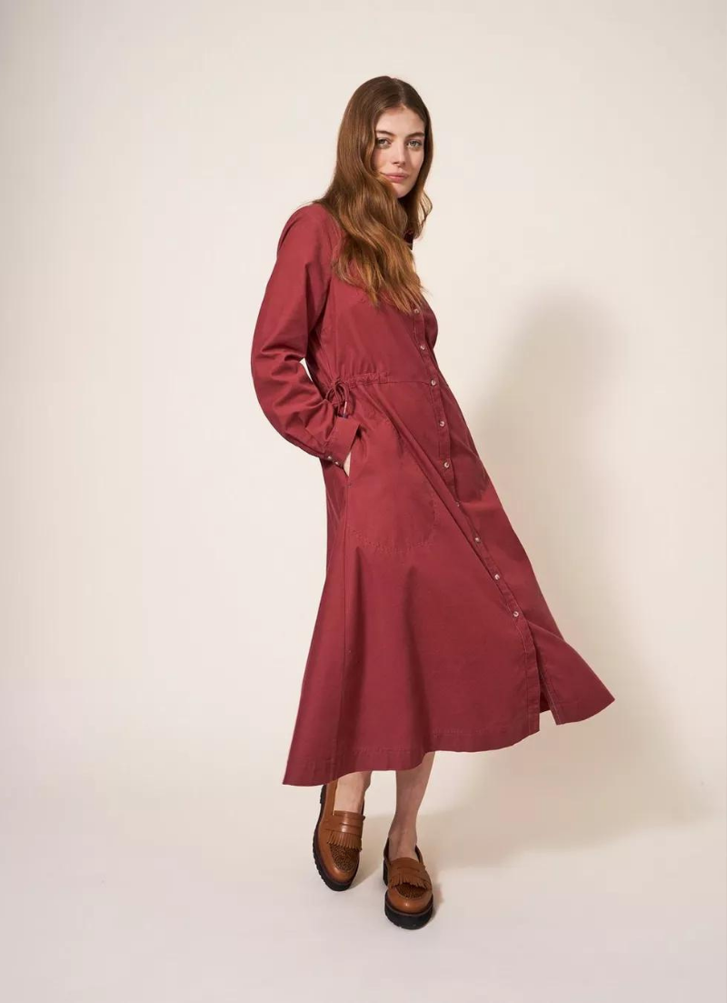 Jade Cord Shirt Dress