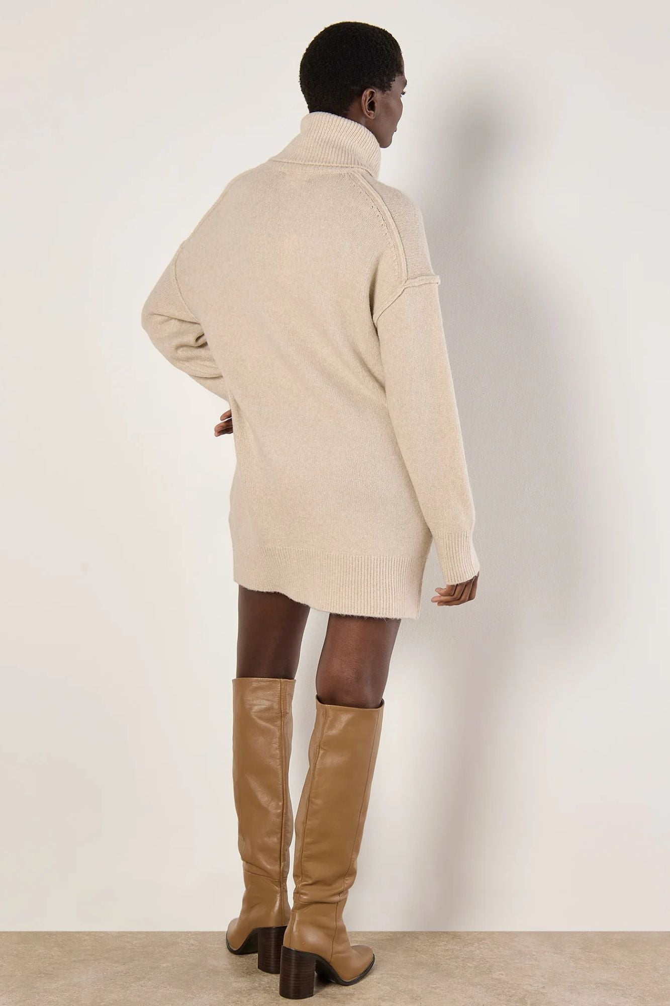 Penny Oversized Roll Neck Sweater Dress