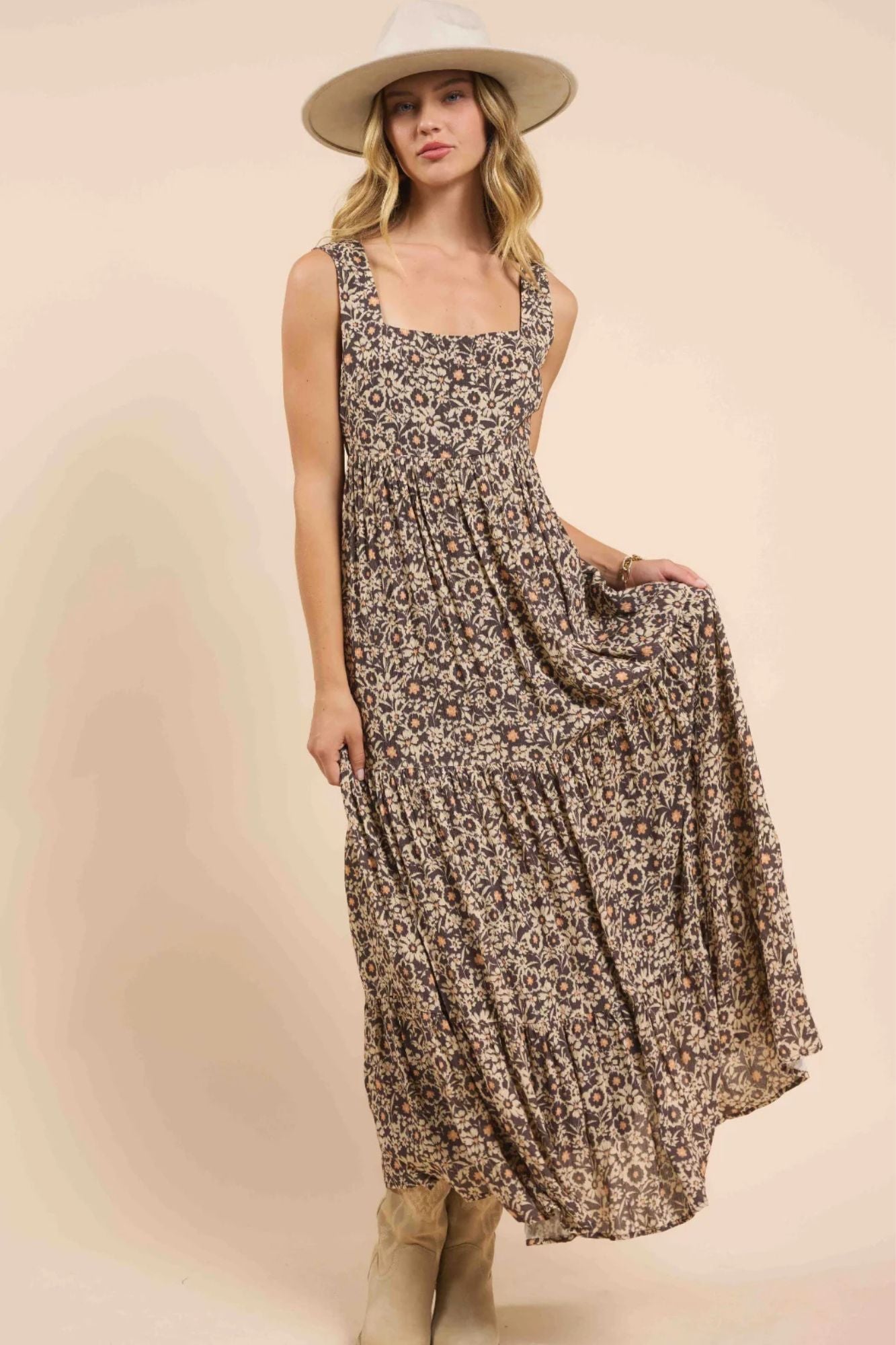 Desert Sunset Tiered Maxi Dress