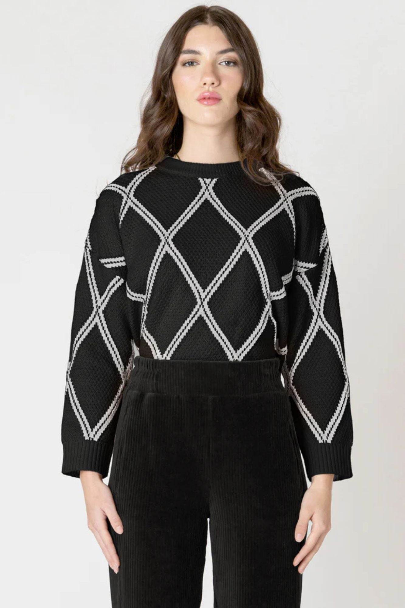 Diamond Check Sweater