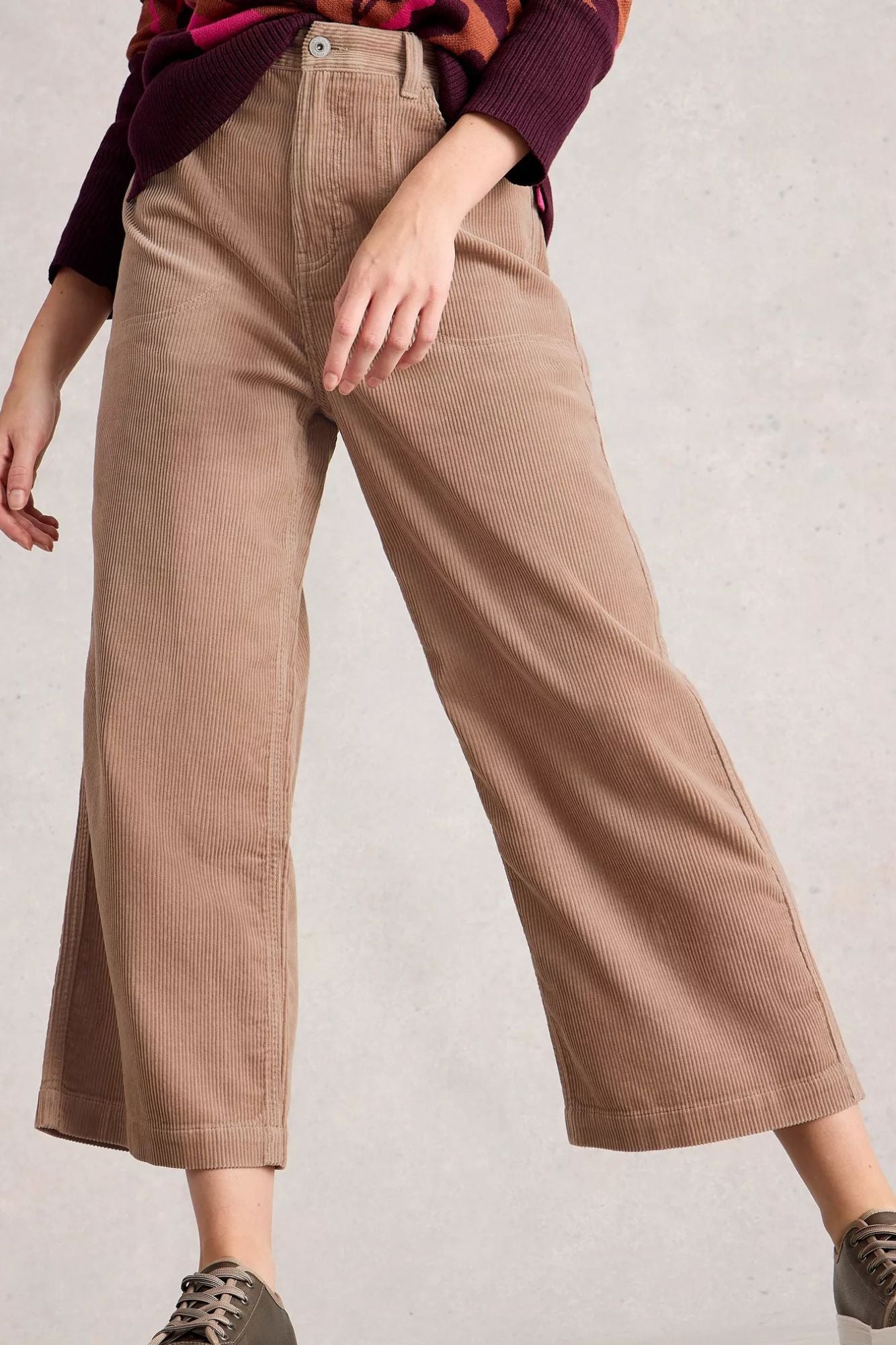 Tia Cord Wide Leg Crop