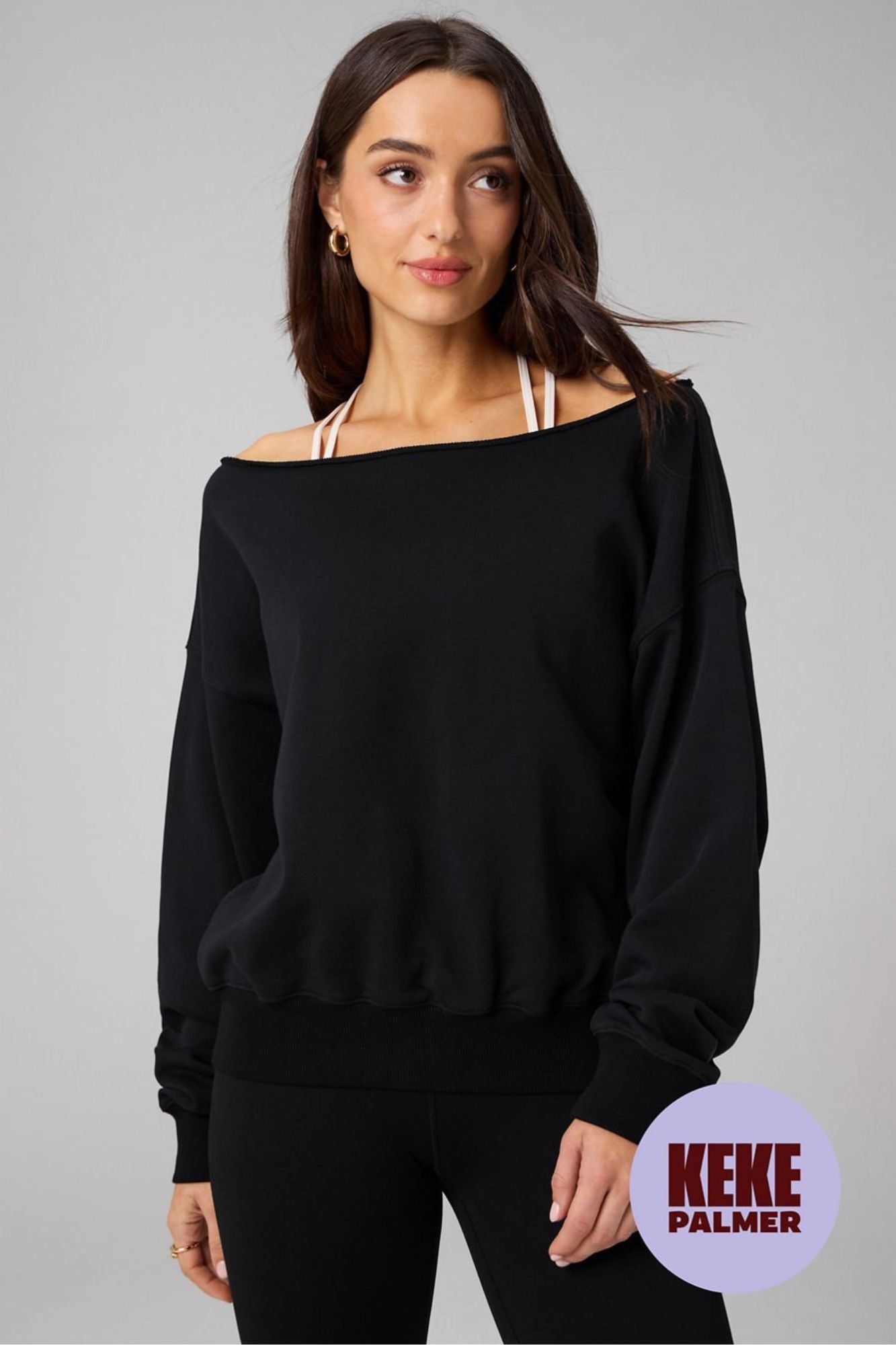 Year Round Terry Off Shoulder Sweatshirt