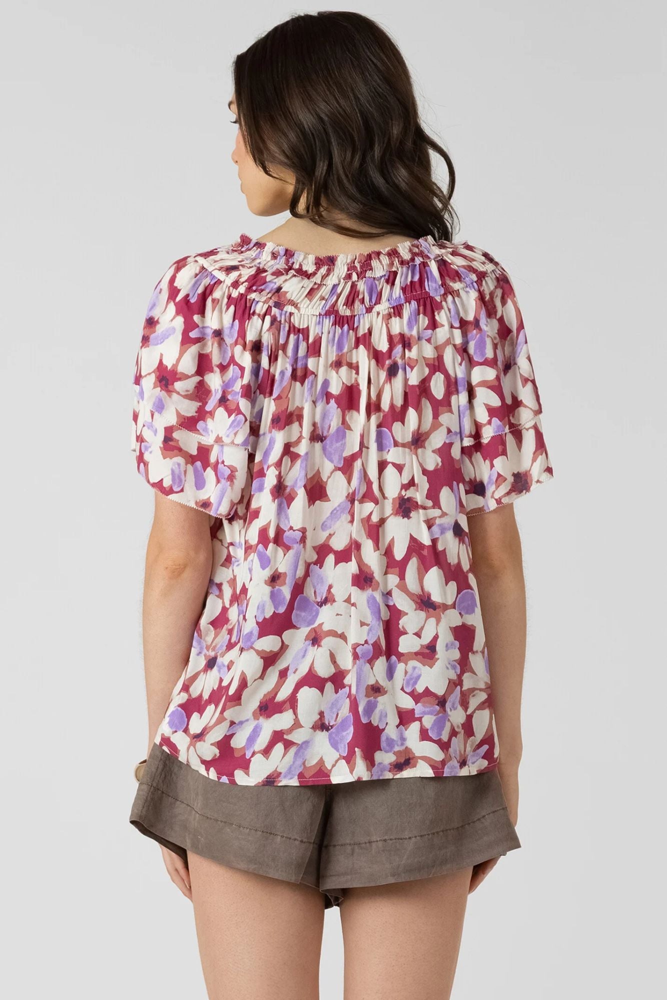 Flutter Sleeve Blouse