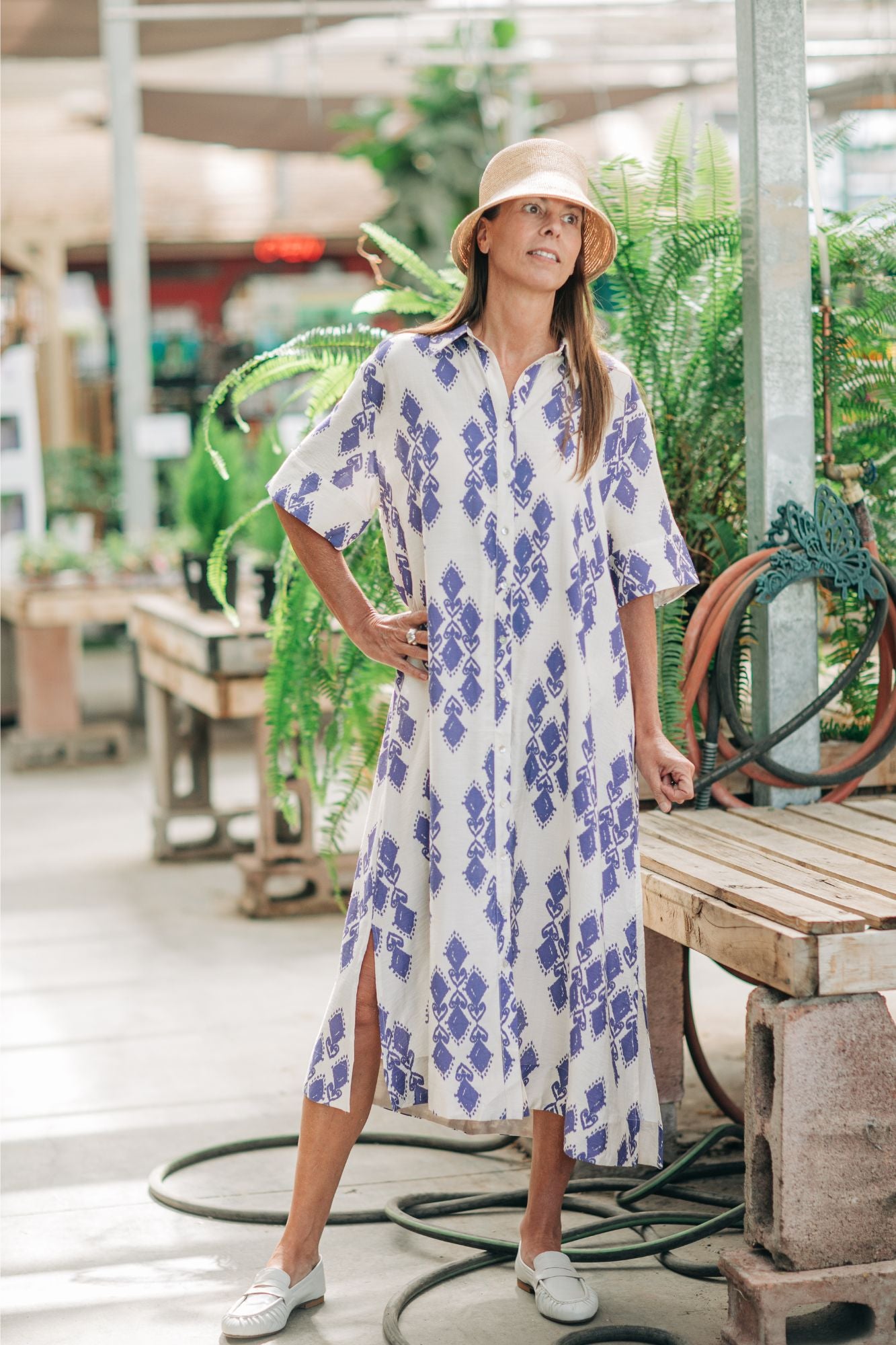 Kaftan With I-Kat Print