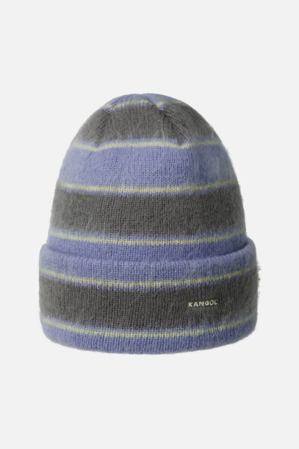 Fuzzy Stripe Beanie