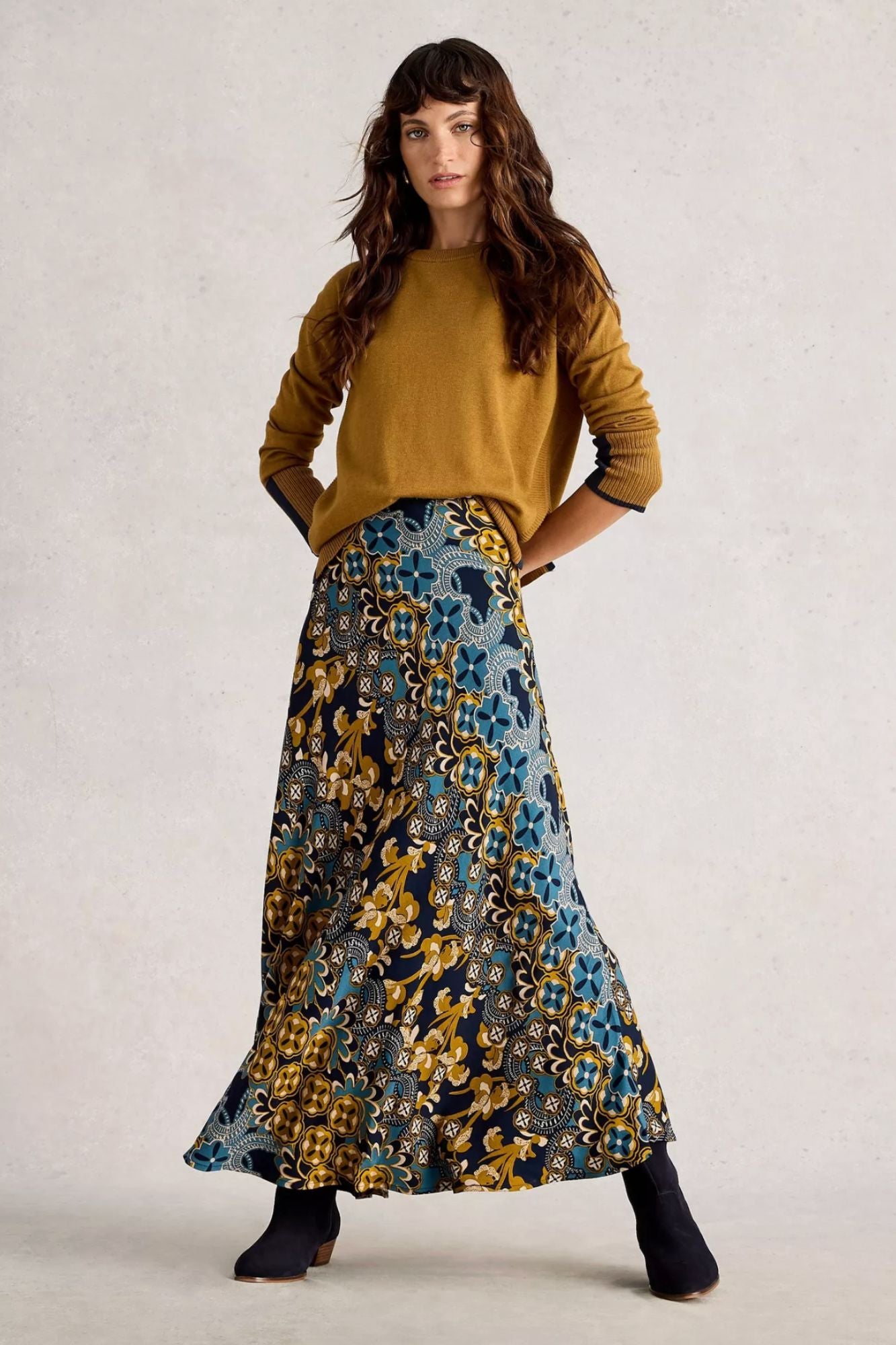 Hope Bias Cut Maxi Skirt