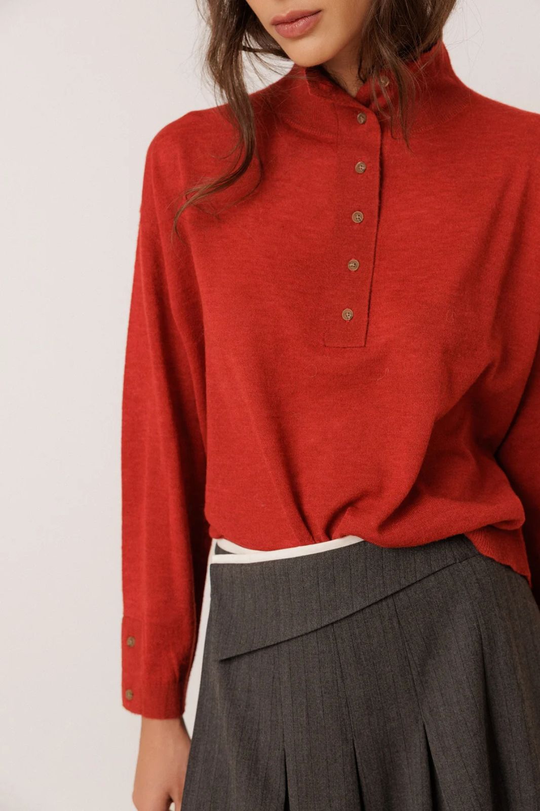 Boxy Sweater with Alpaca