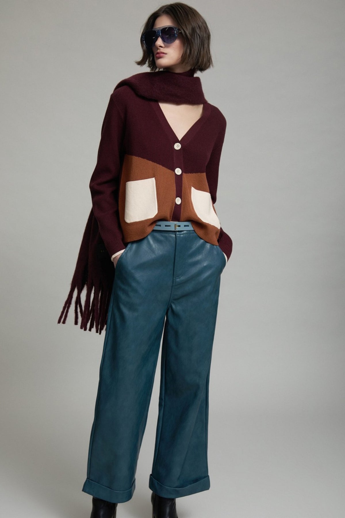 Block Colour Knit Jacket