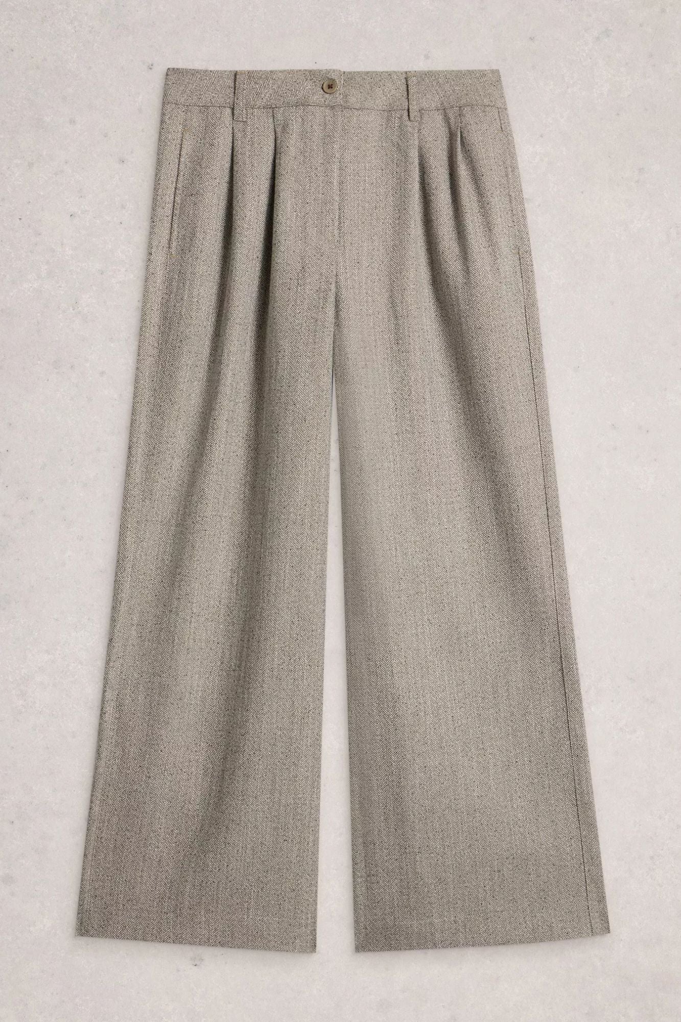 Sasha Wide Leg Tweedy Trouser