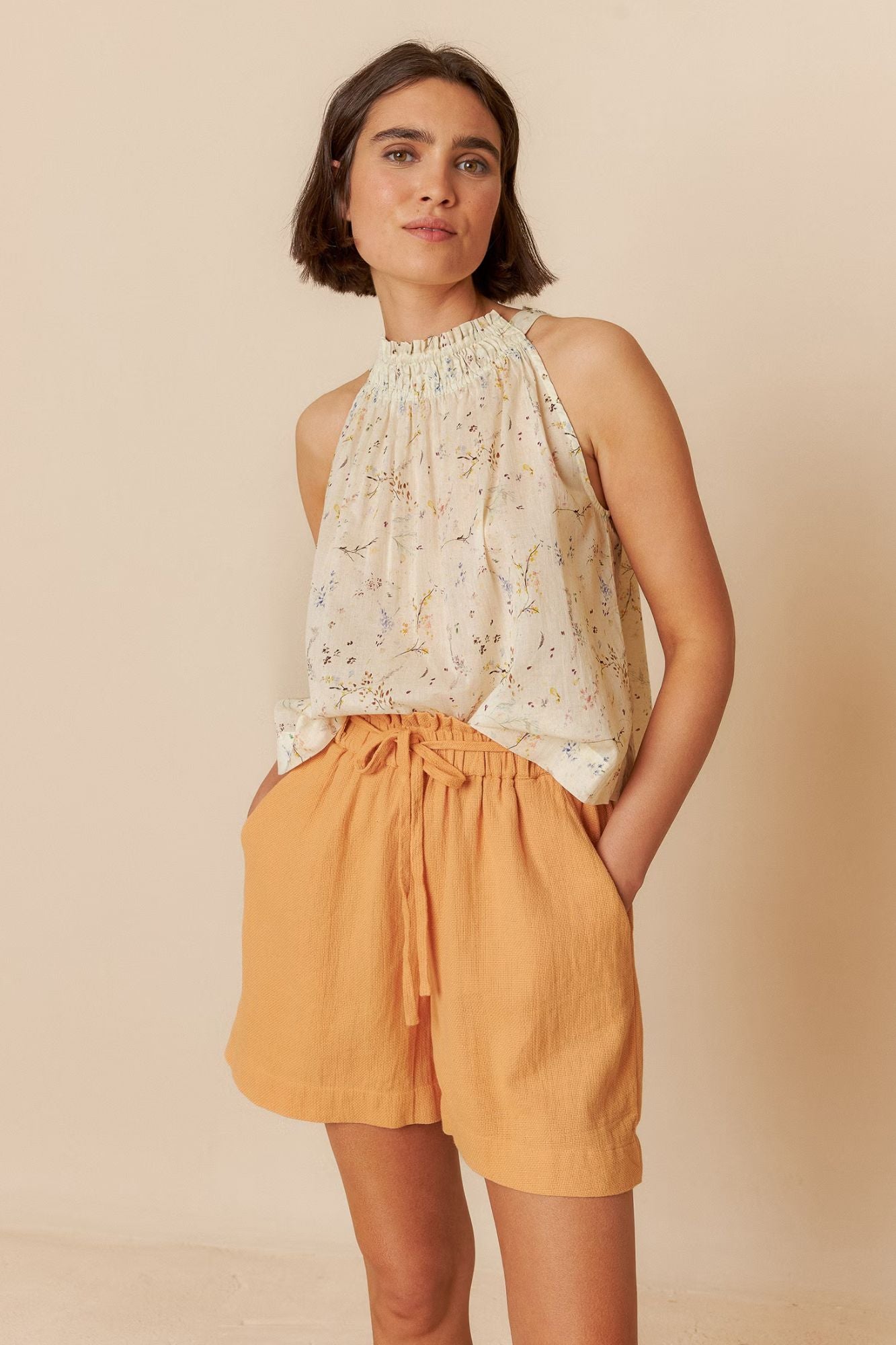 Halter Collar Top