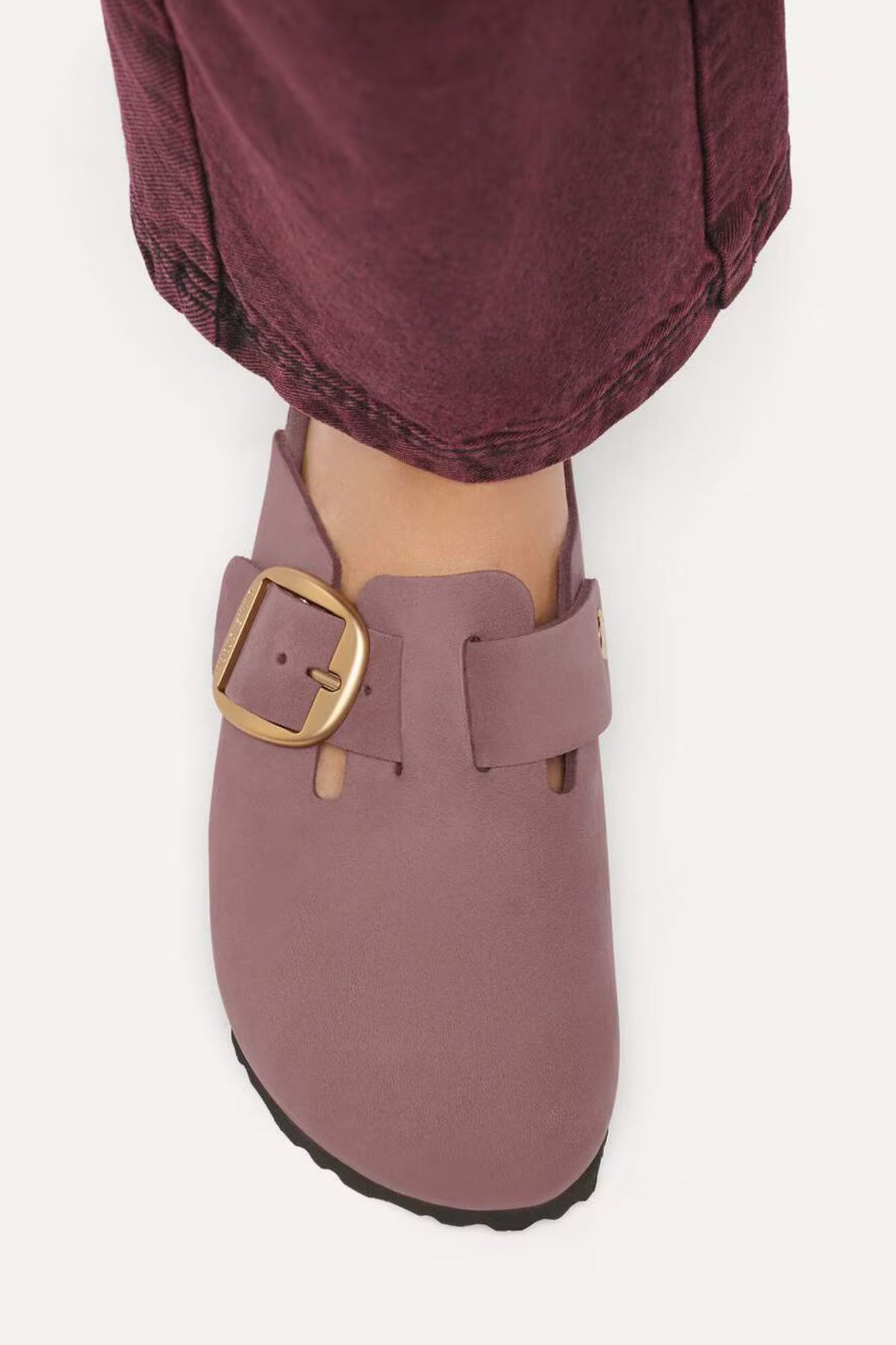 Boston Big Buckle Nubuck Leather I Narrow