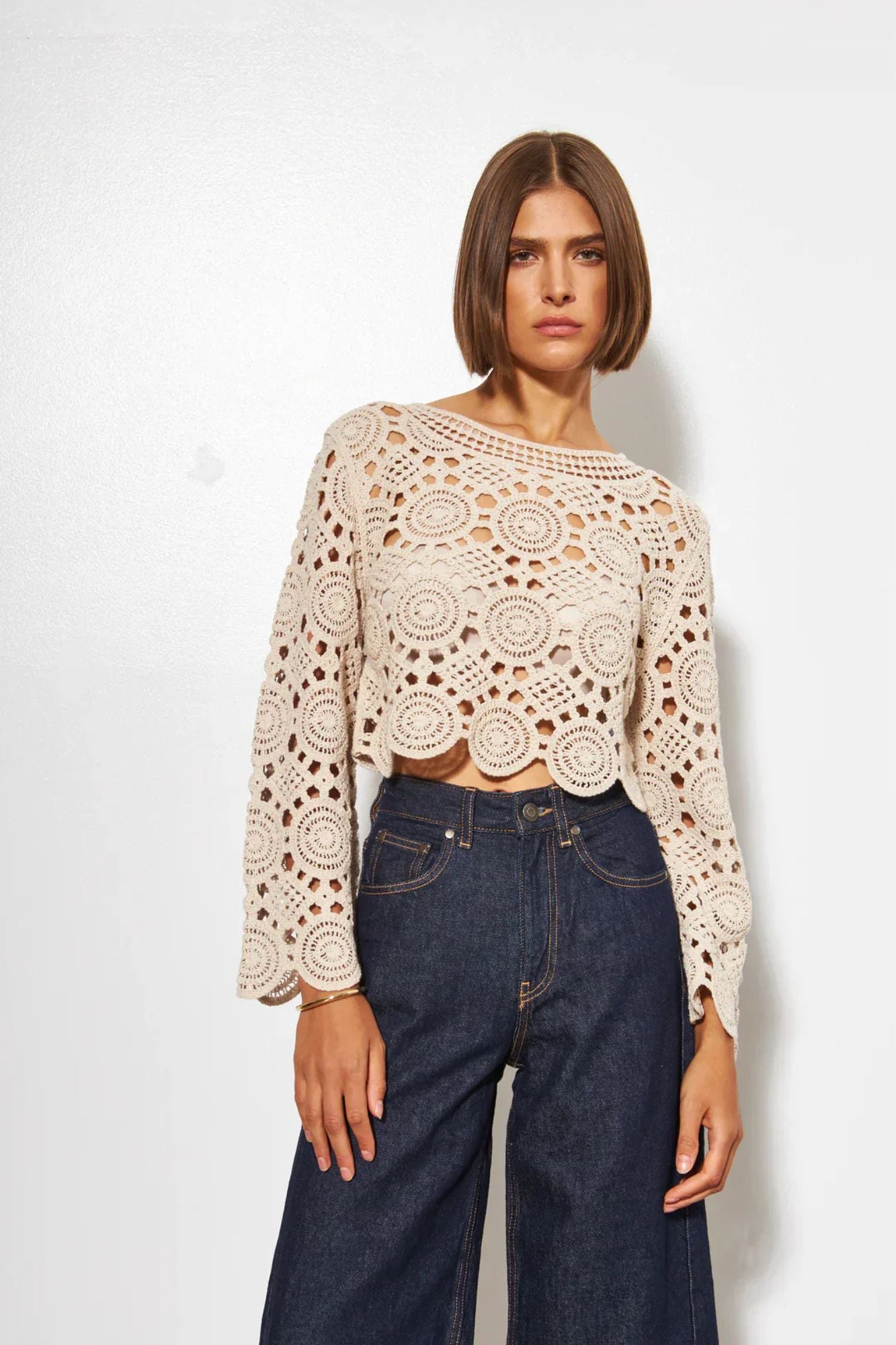 Romie Crochet Sweater