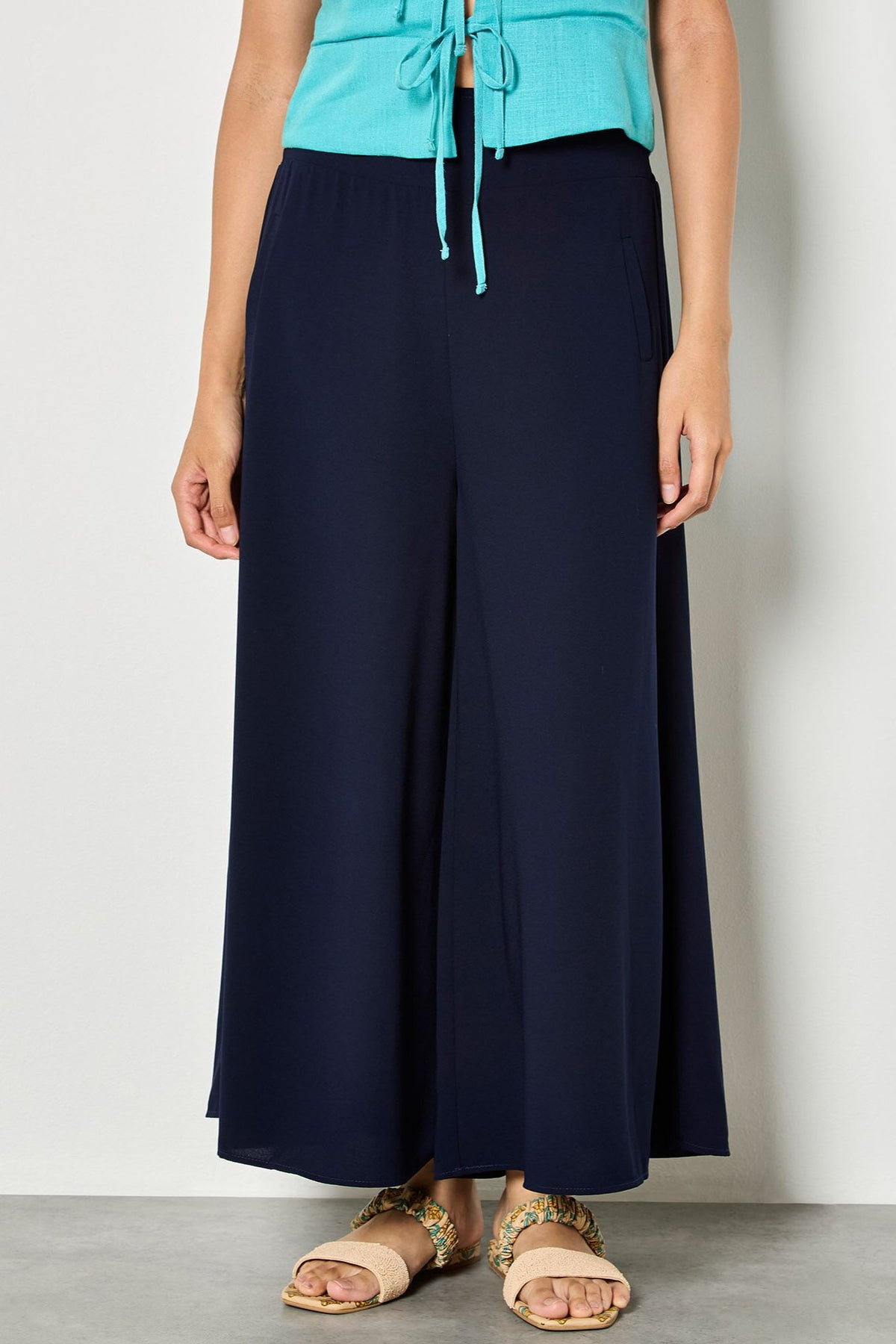 Big Waistband Wide Trousers