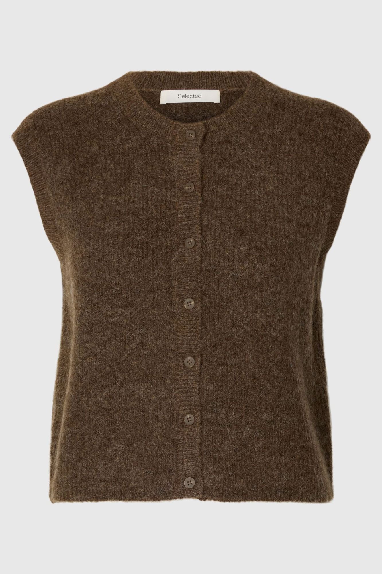 Lulu Button O-Neck Vest
