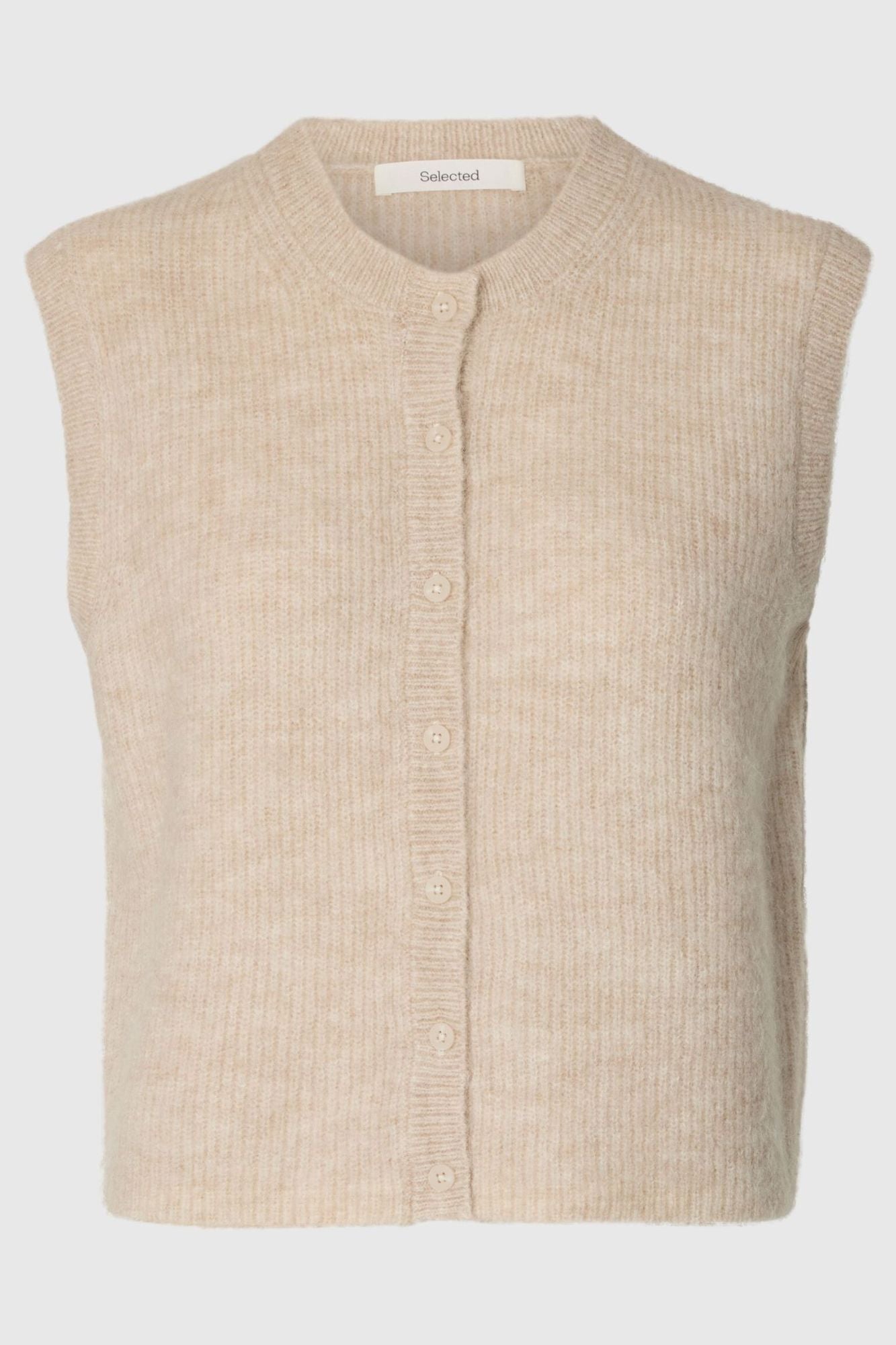 Lulu Button O-Neck Vest