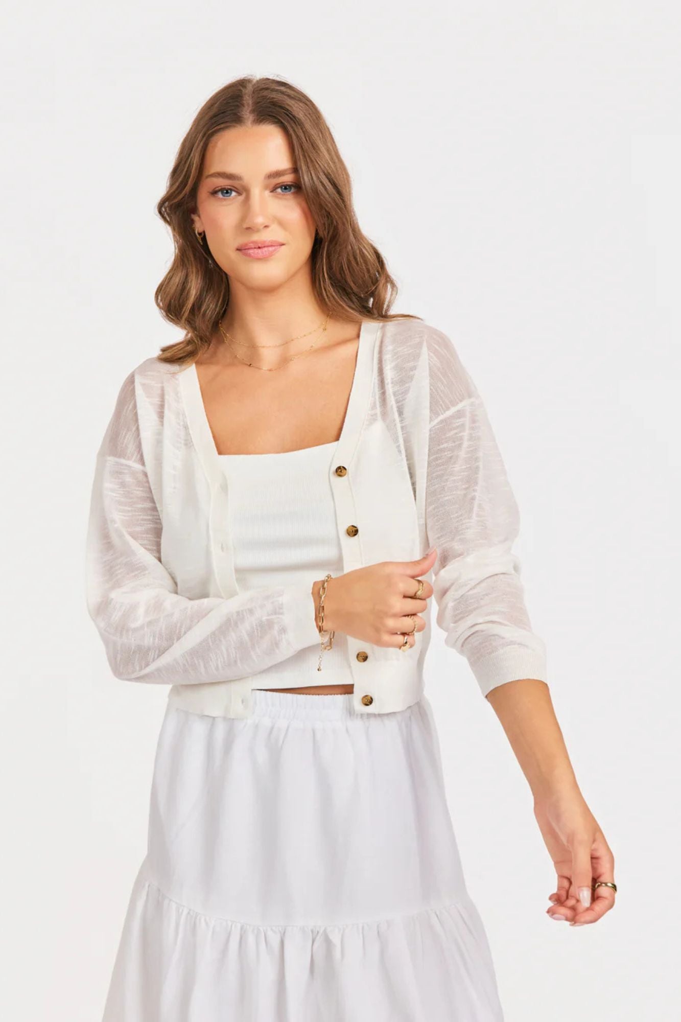 Evie Button Front Cardigan