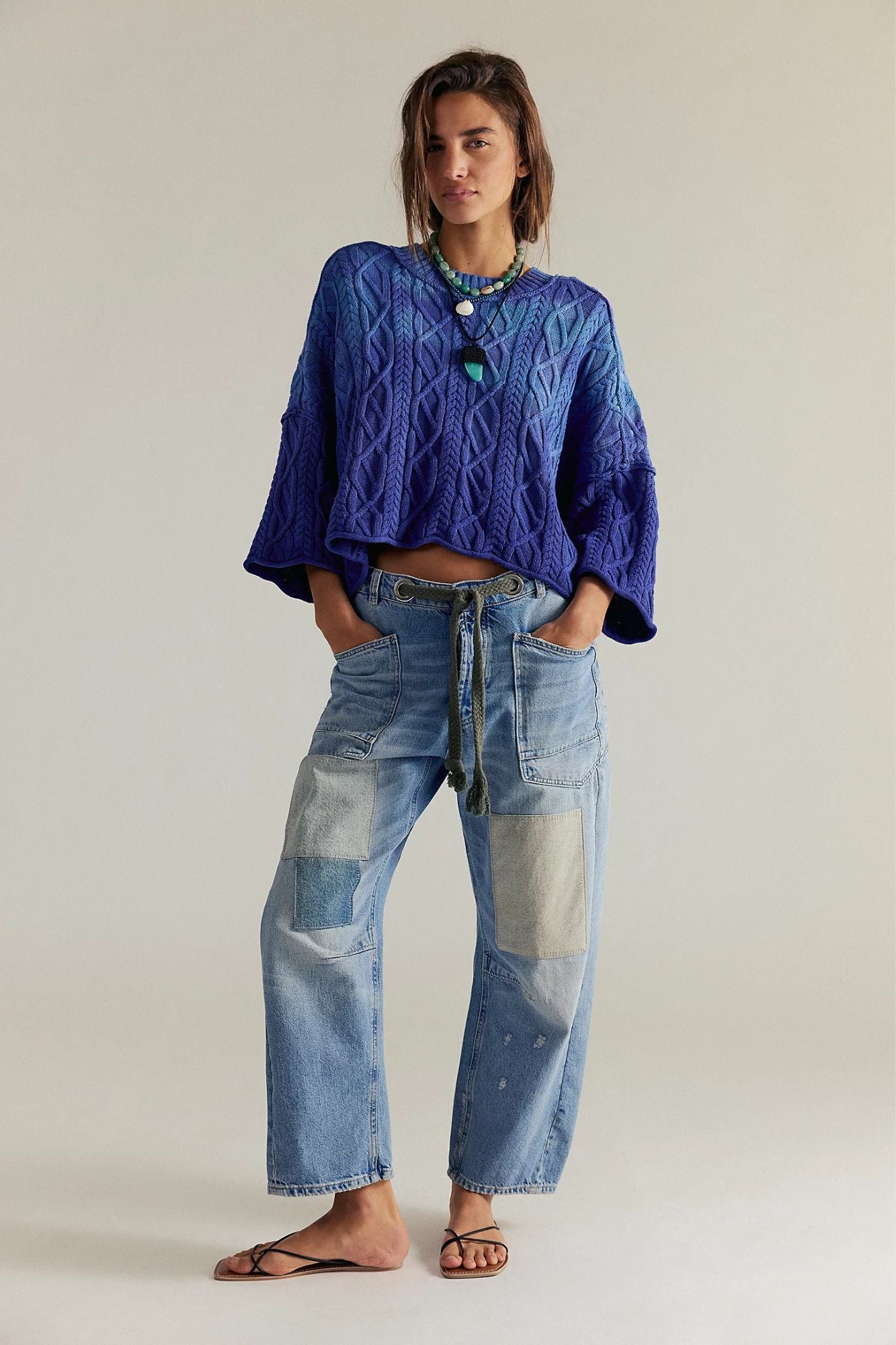 Moxie Pull-On Barrel Jeans