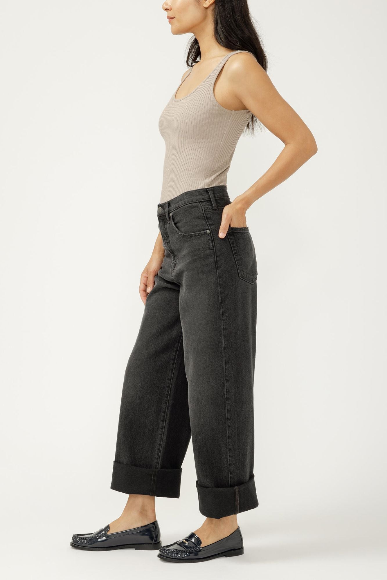 Be Easy High Rise Wide Leg Jeans