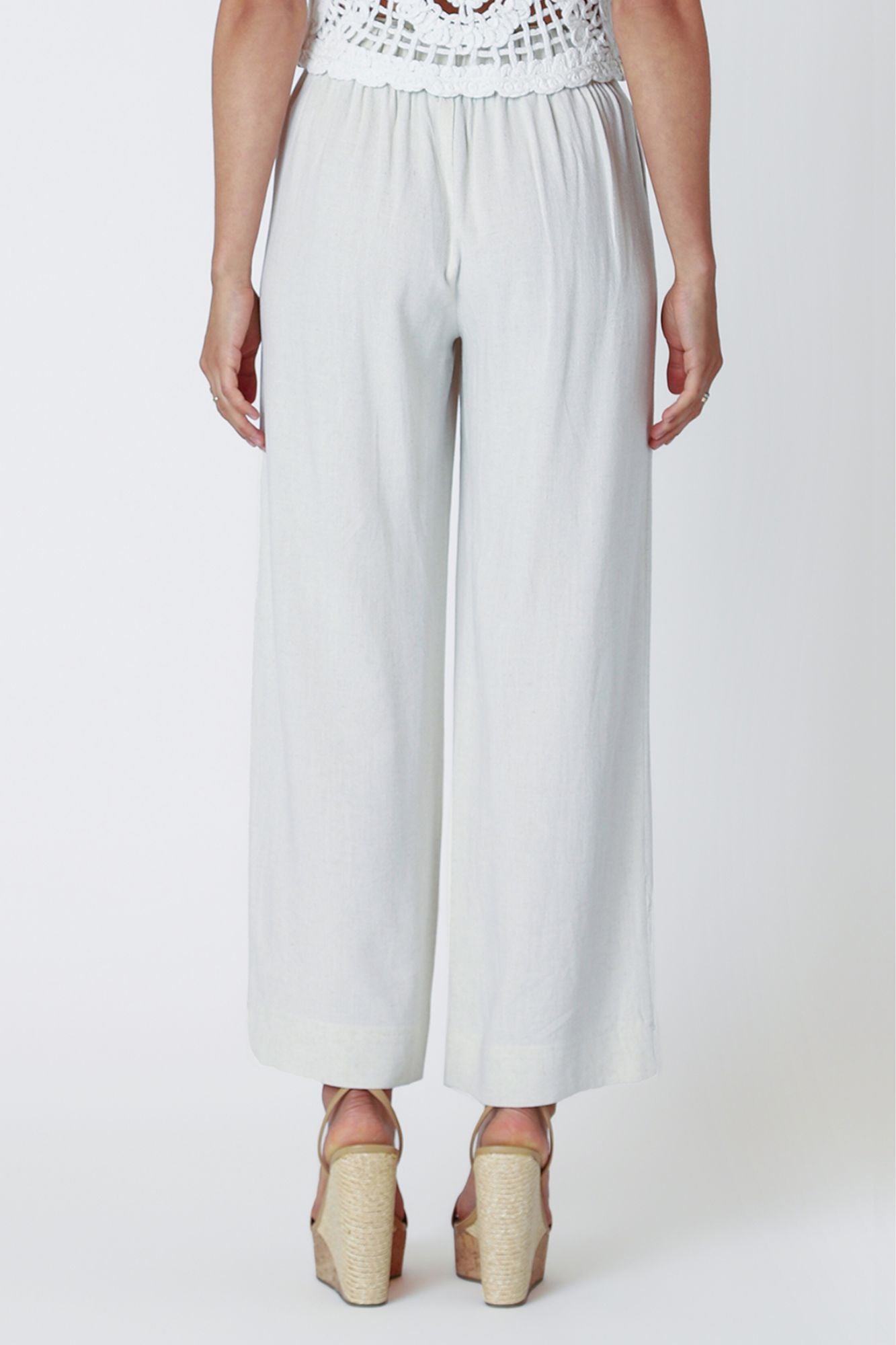 Wide Leg Pull On Pant