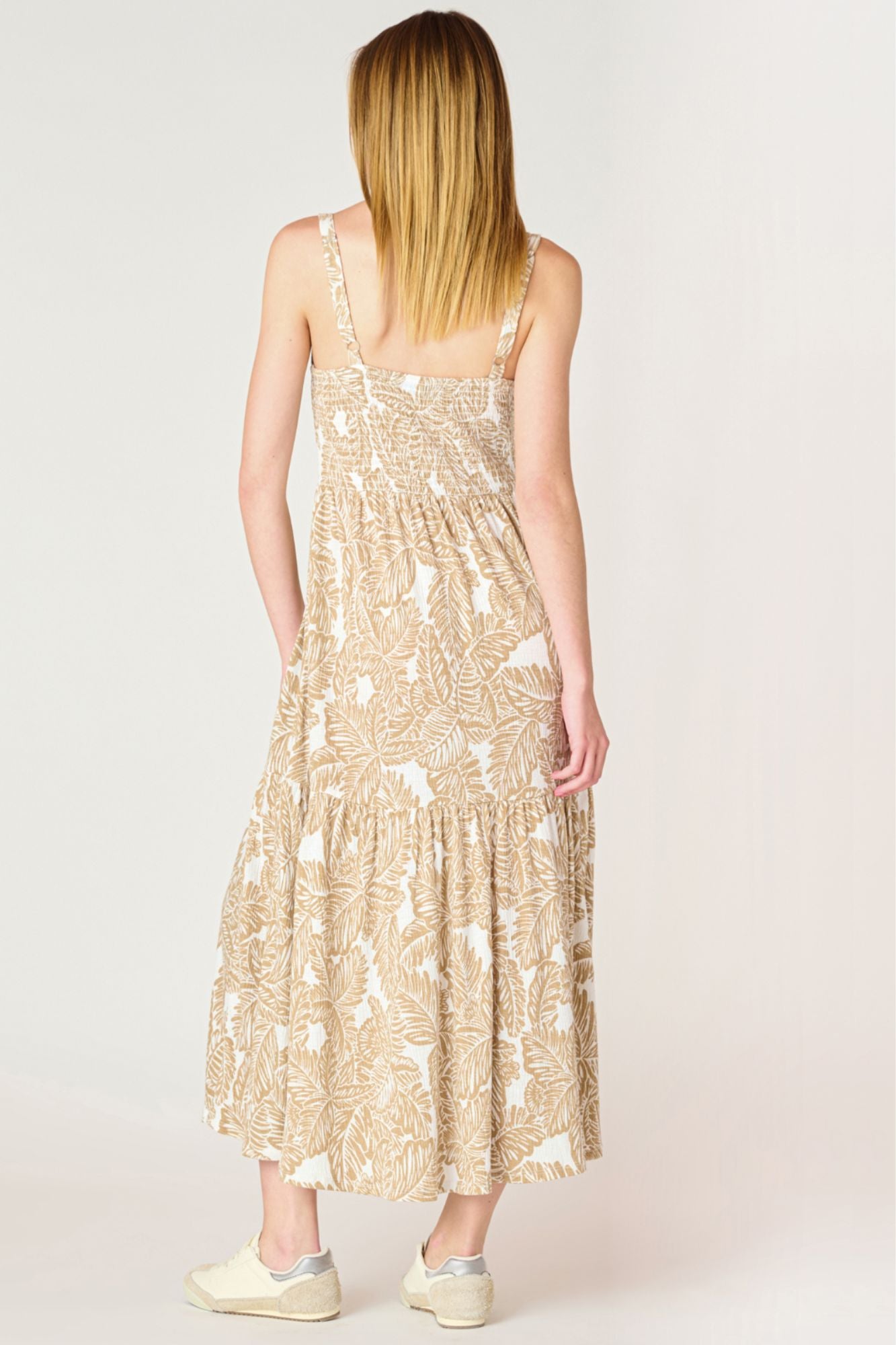 Nova Smocked Midi Dress
