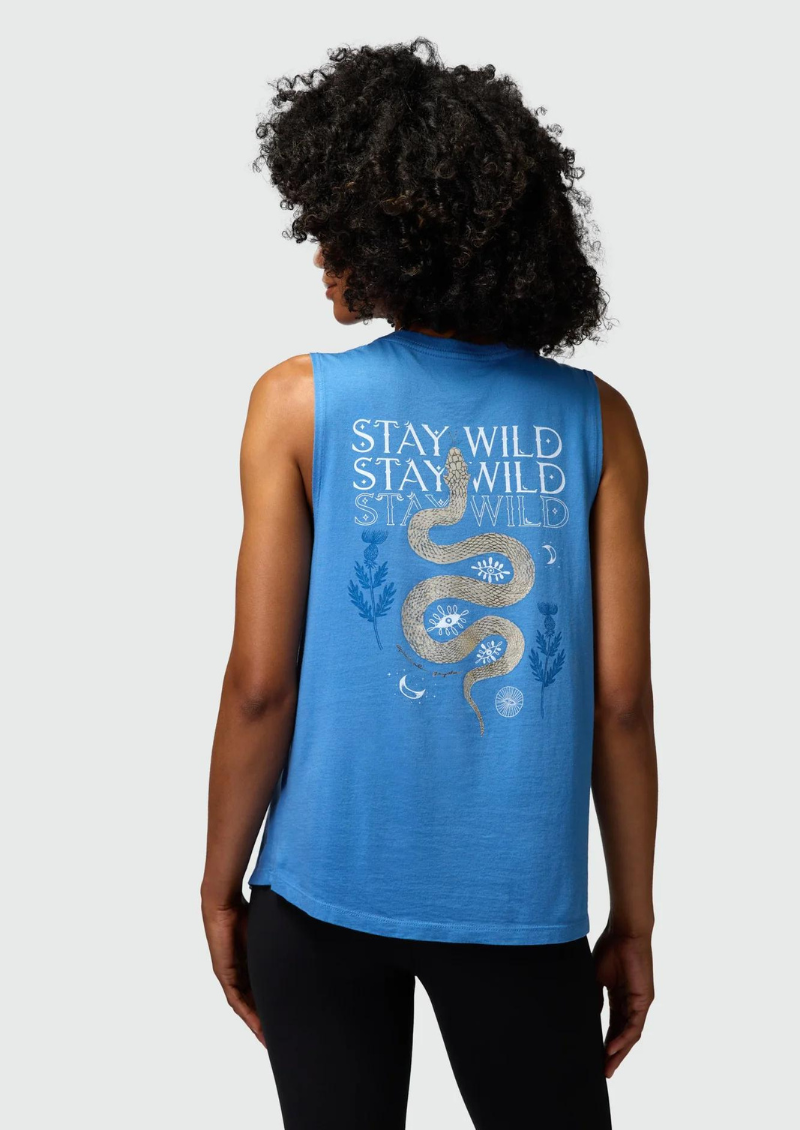 Stay Wild Jade Muscle Tank