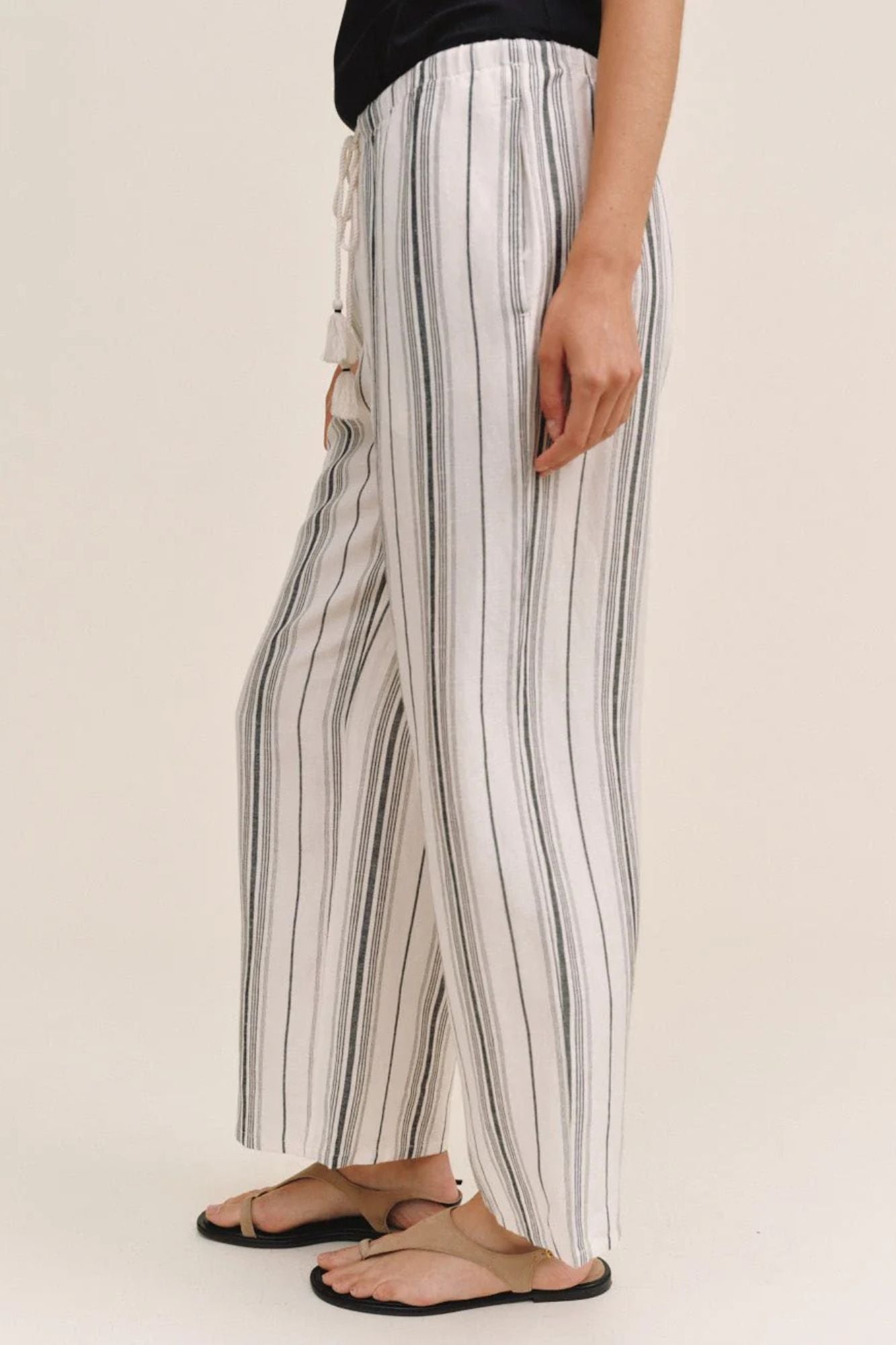 Tassel Cord Drawstring Crop