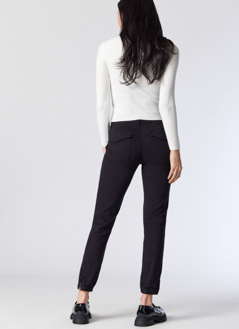 Ivy Cargo Black Twill