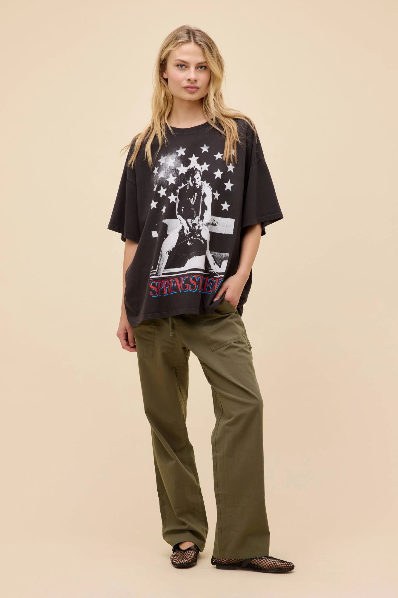 Bruce Springsteen Photo OS Tee