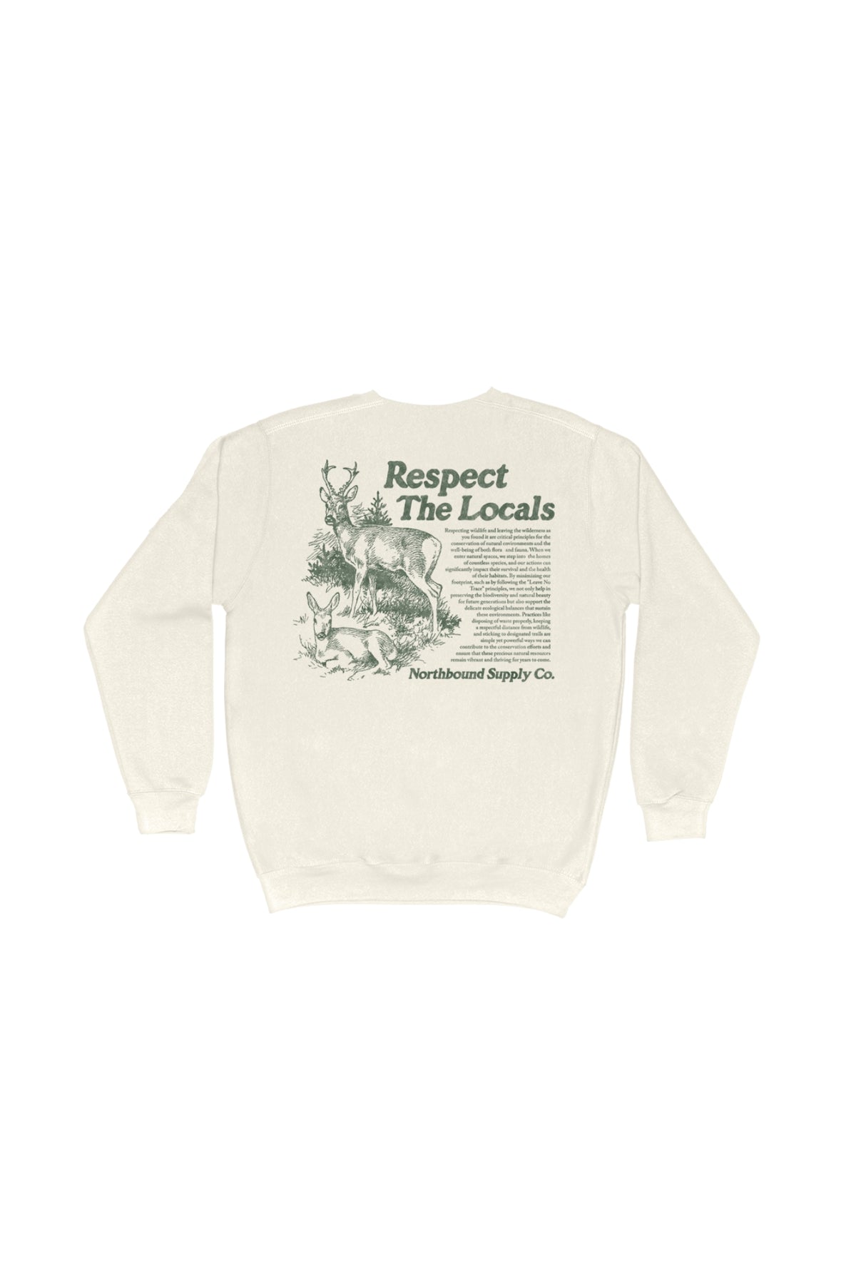 Respect The Locals Crewneck Fleece