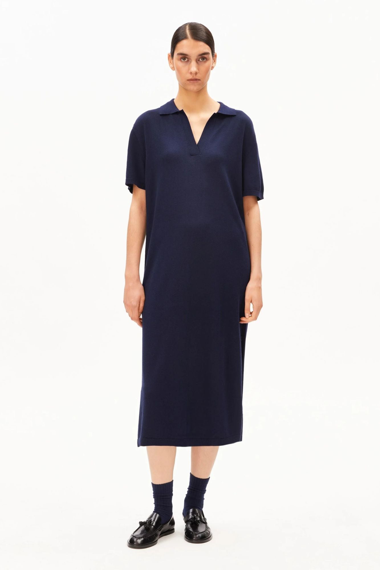 Fine Polo Knit Dress