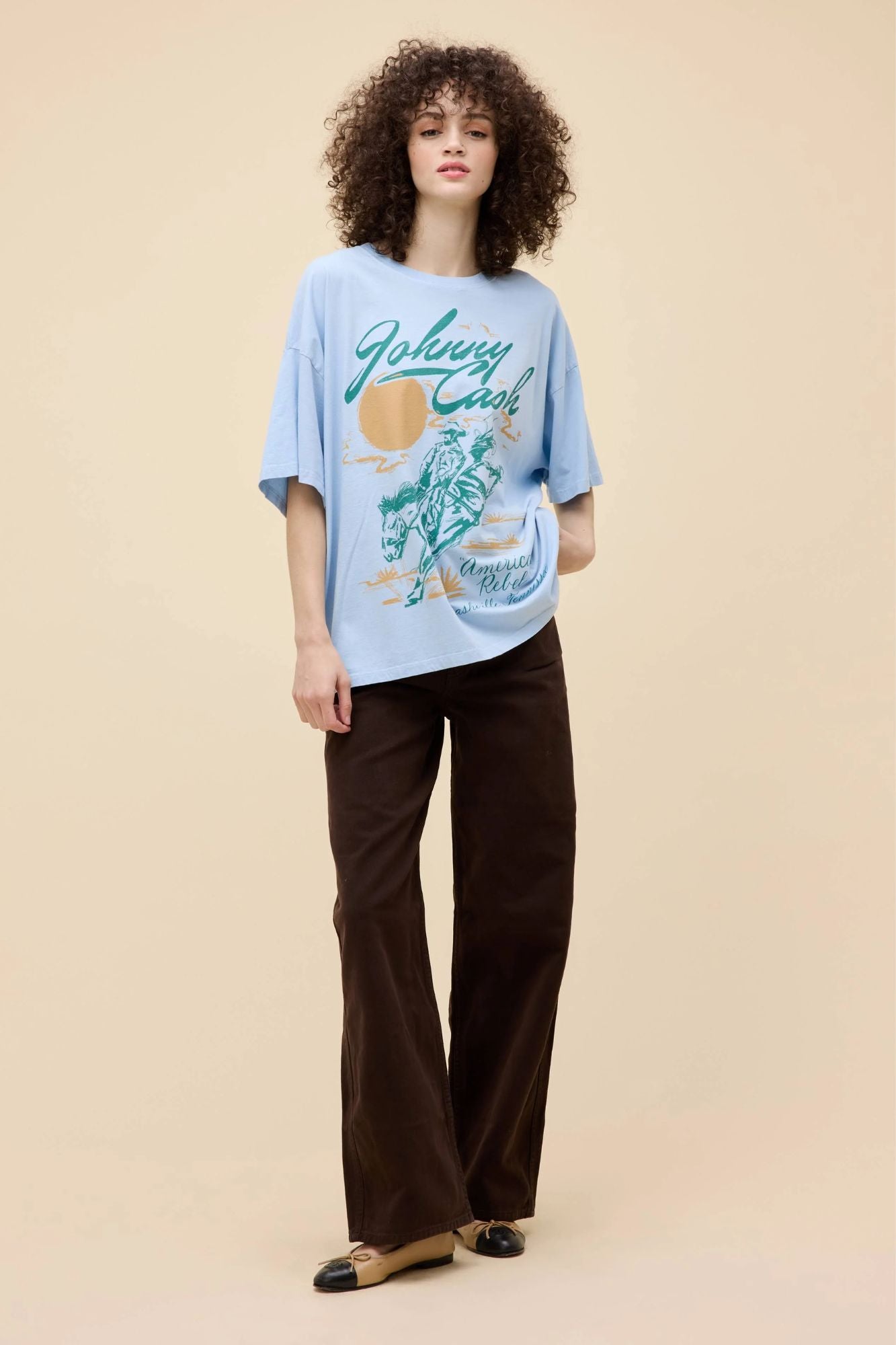 Johnny Cash American Rebel OS Tee